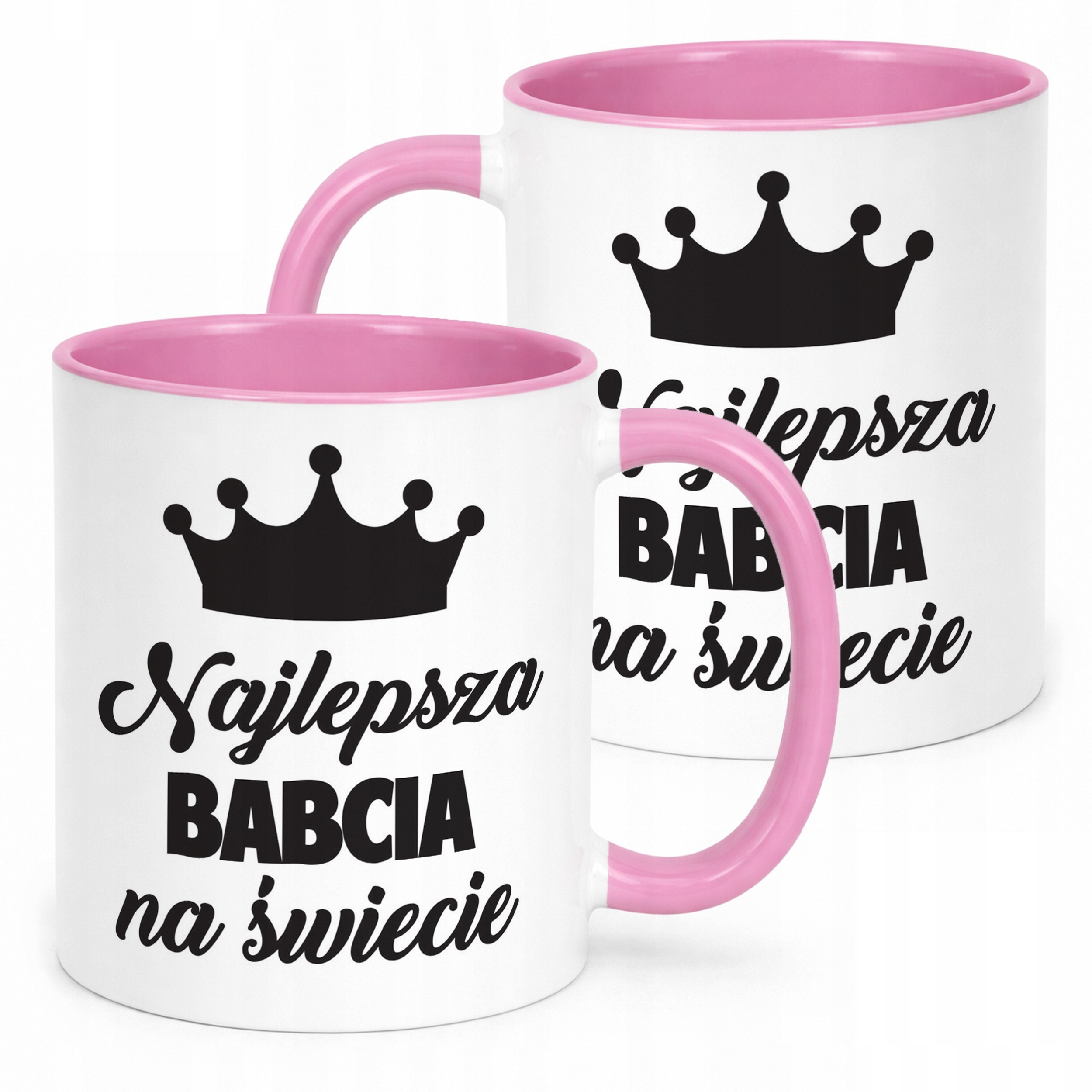 Kubek Różowy Dzień Babci Dla Babci Prezent Upominek