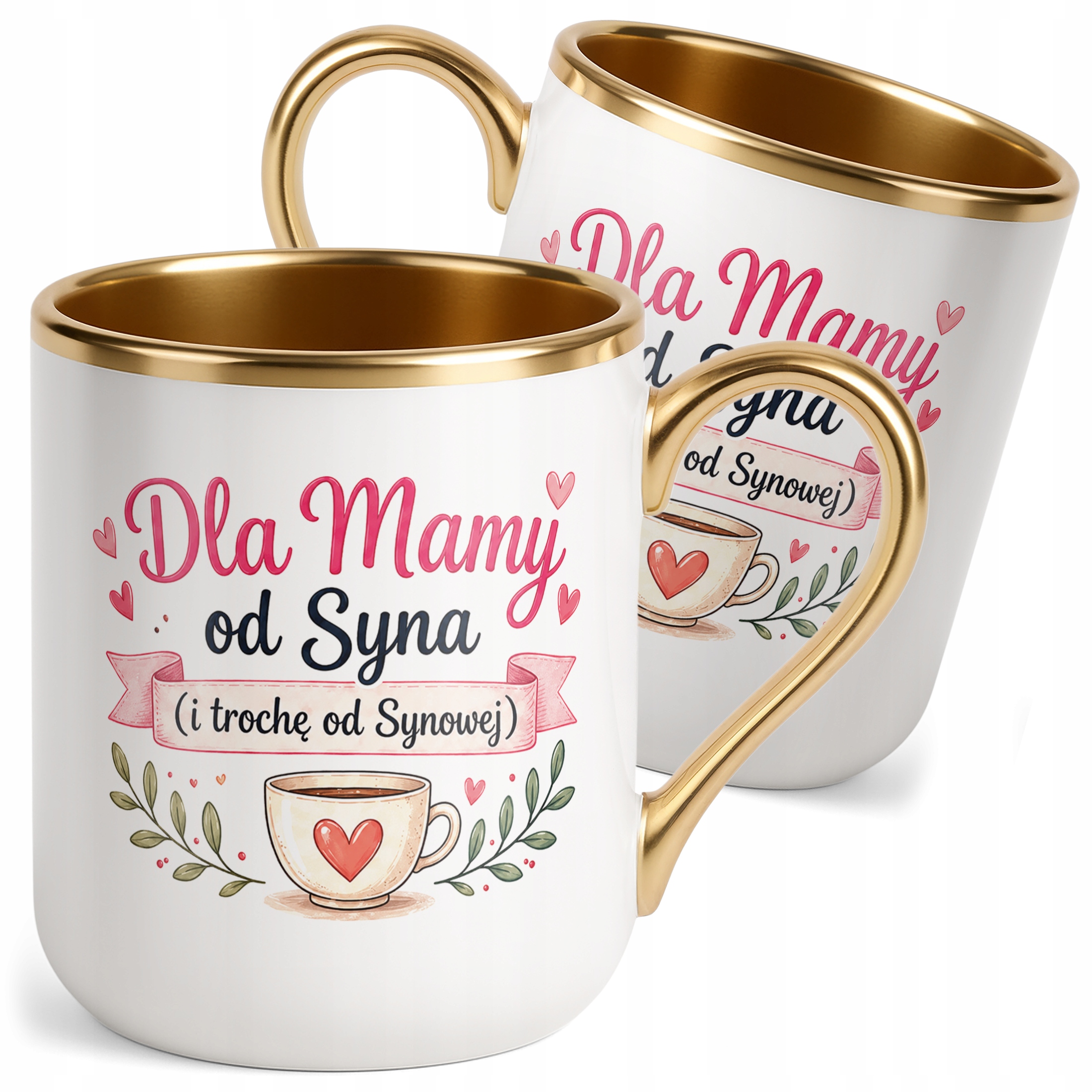 Dzień Matki prezent dla mamy kubek premium złoty piękny upominek dla mamy