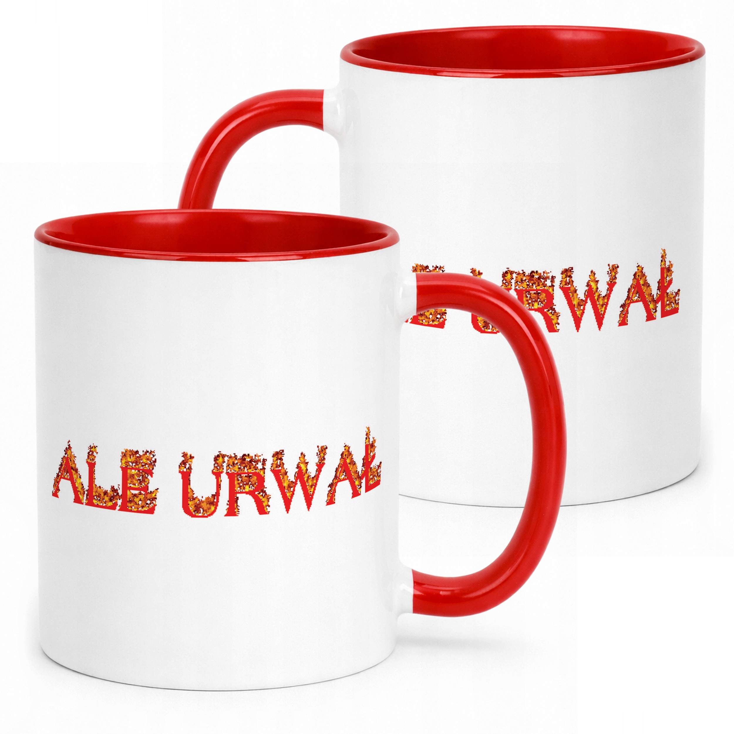 Kubek ceramiczny Ale Urwał Śmieszne Memy Zabawne Prezent
