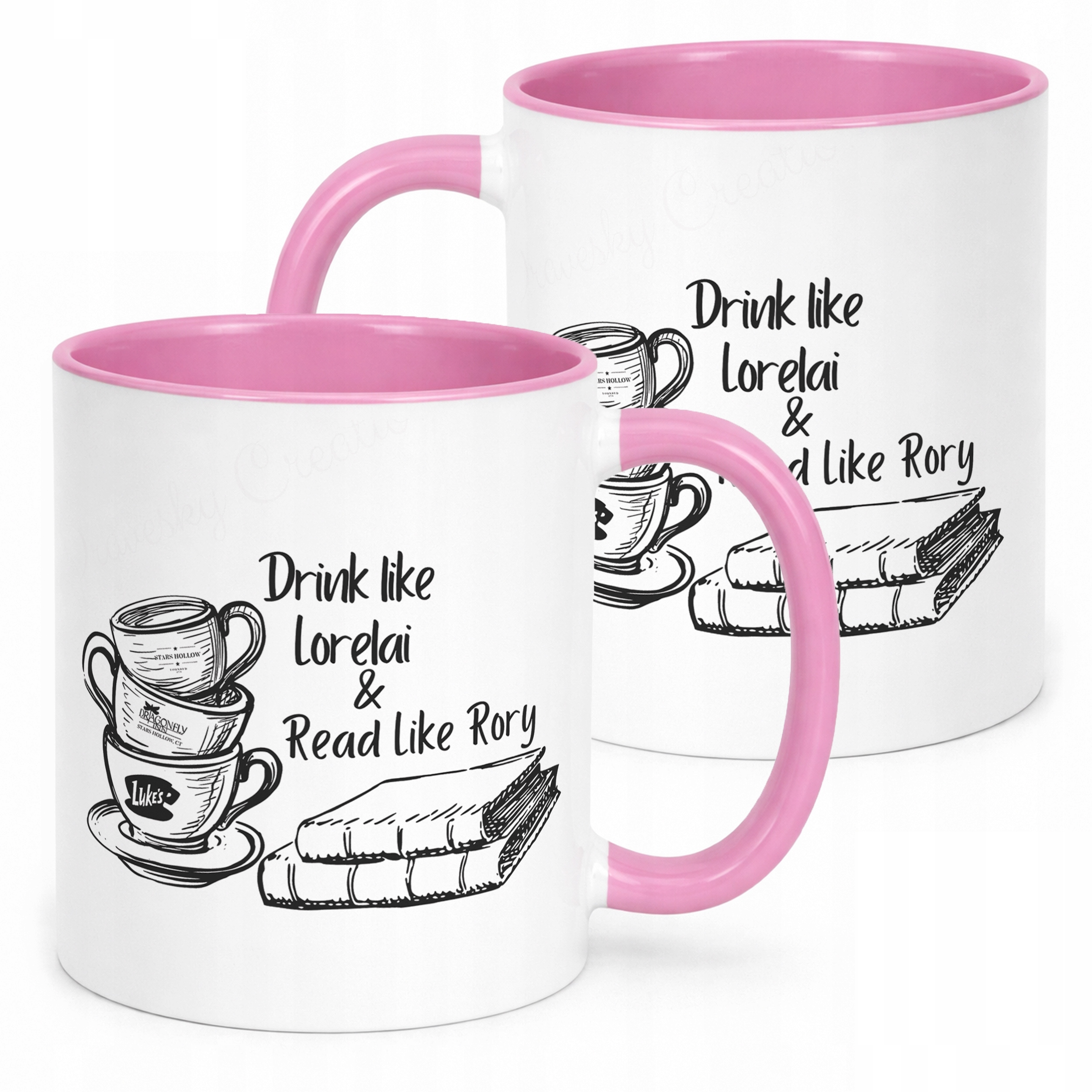 Kubek Różowy Gilmore Girls Dla Fanów Serialu Rory Lorelai