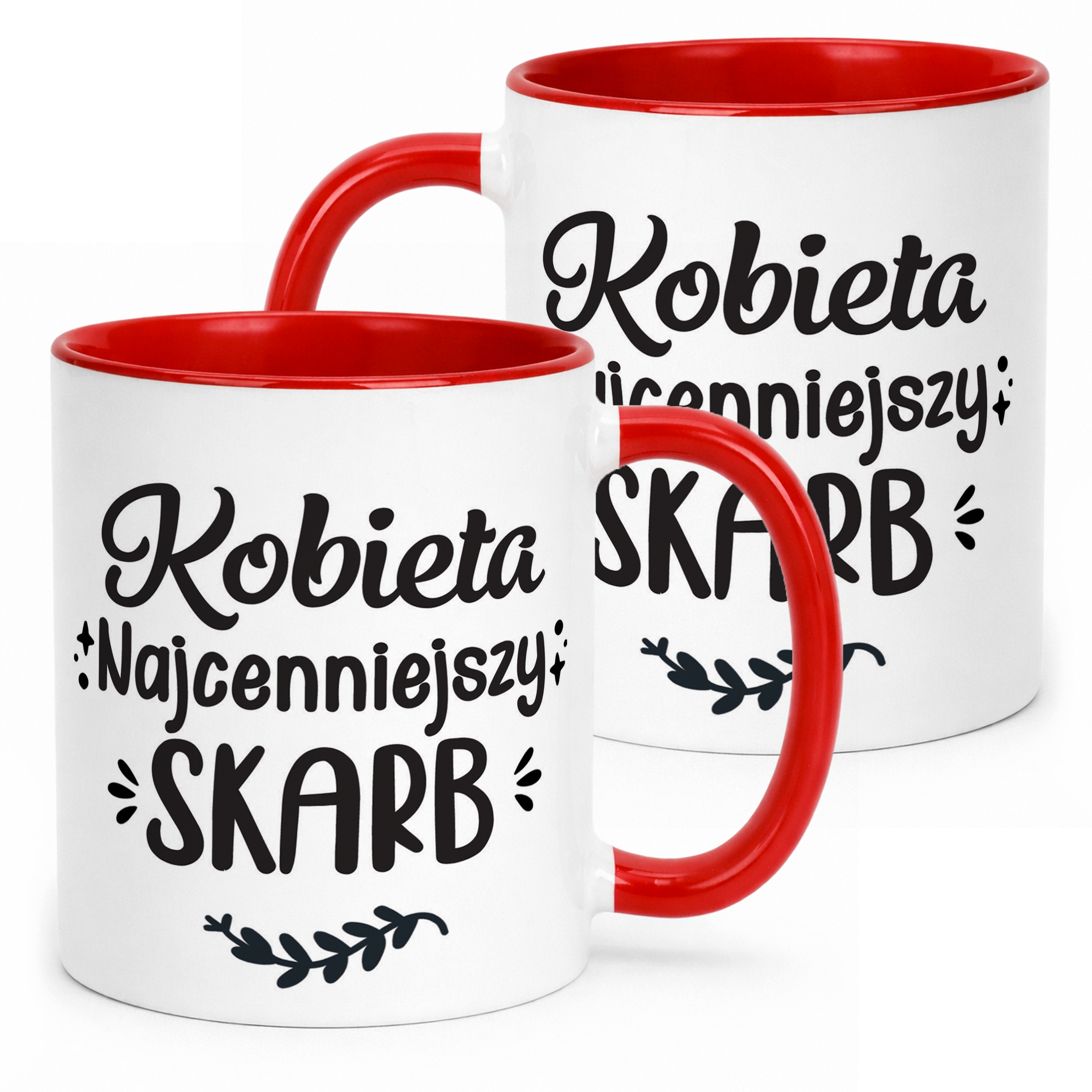 Kubek Czerwony Dzień Kobiet Dla Kobiety Dziewczyny Prezent Upominek