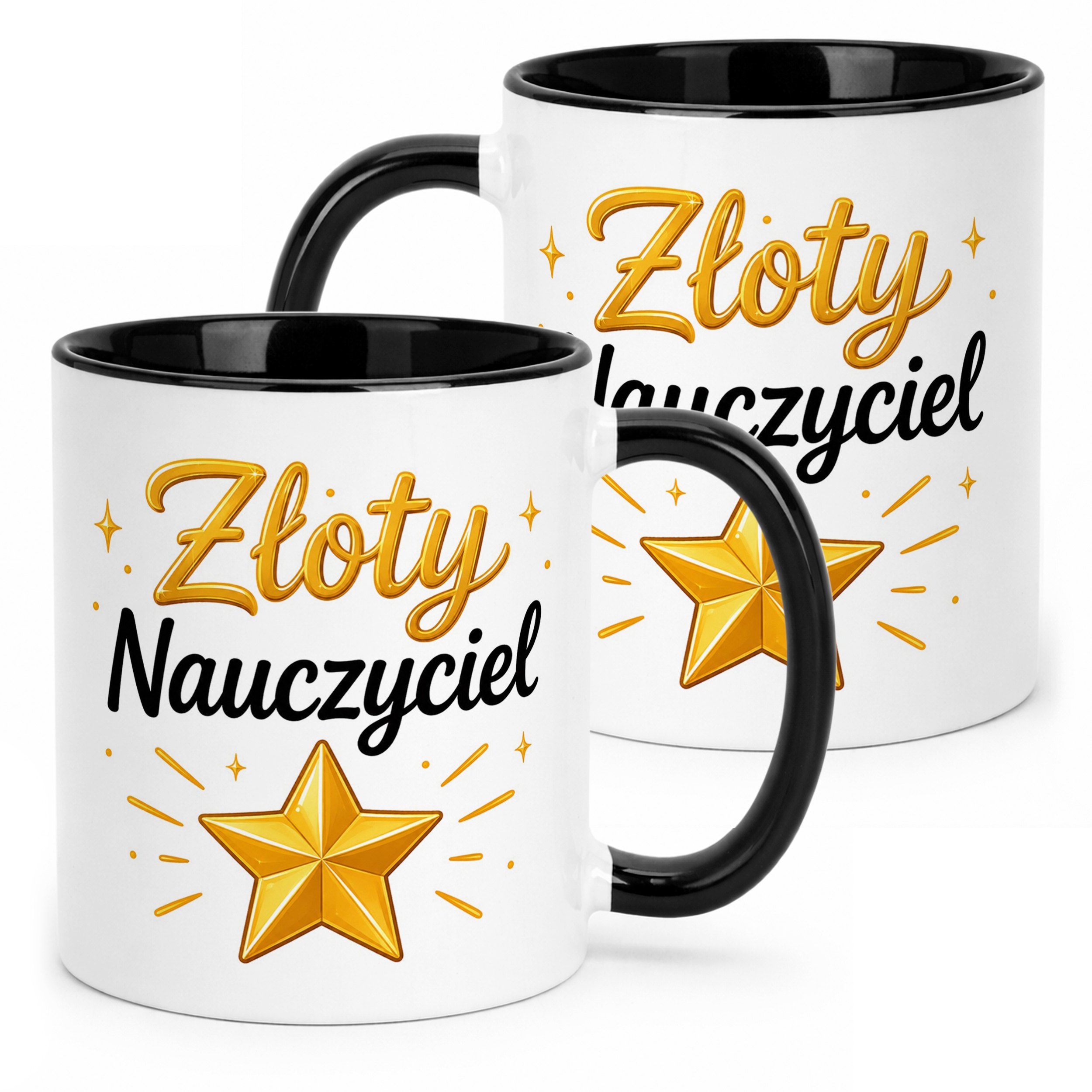 Kubek Czarny Dzień Nauczyciela Dla Nauczyciela Prezent Upominek