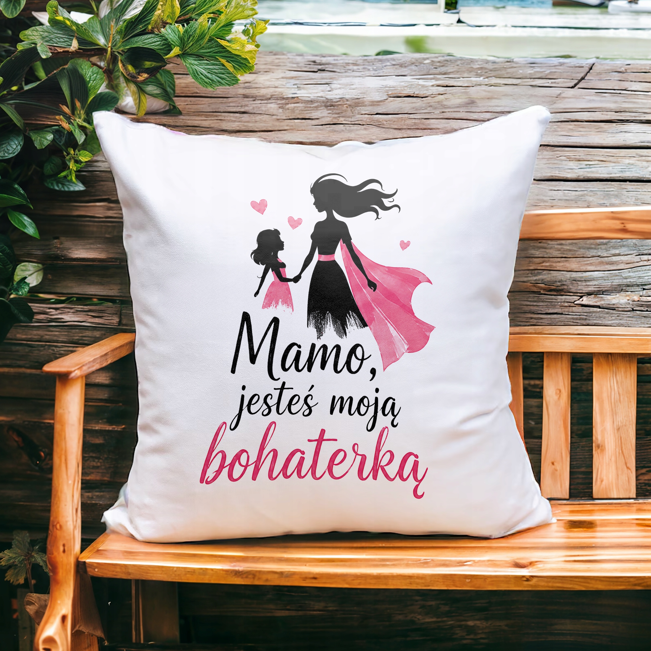 Poduszka dla mamy 38x38cm prezent na Dzień Matki piękny upominek dla mamy