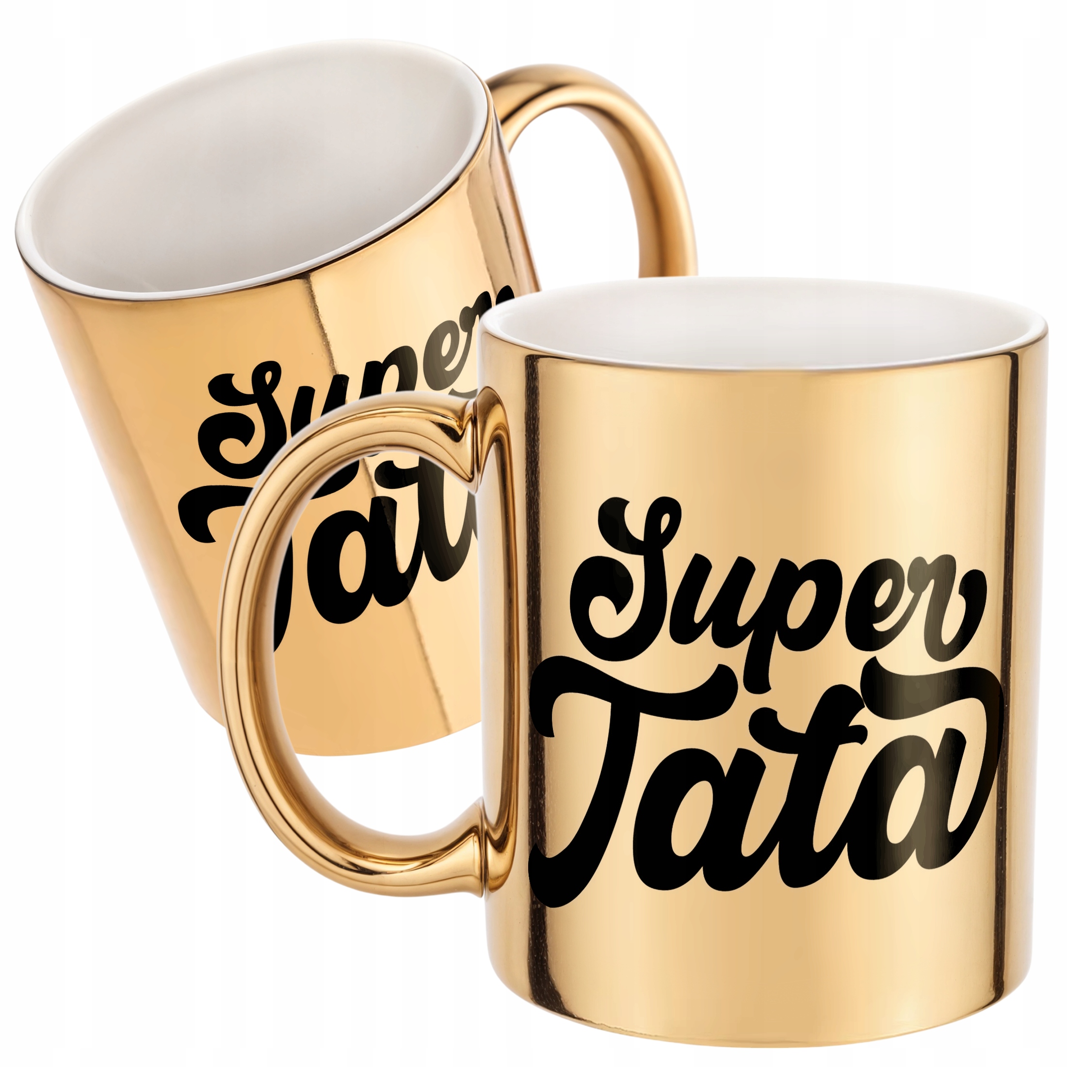 Złoty Kubek Dzień Ojca Dla Taty Super Tata Prezent