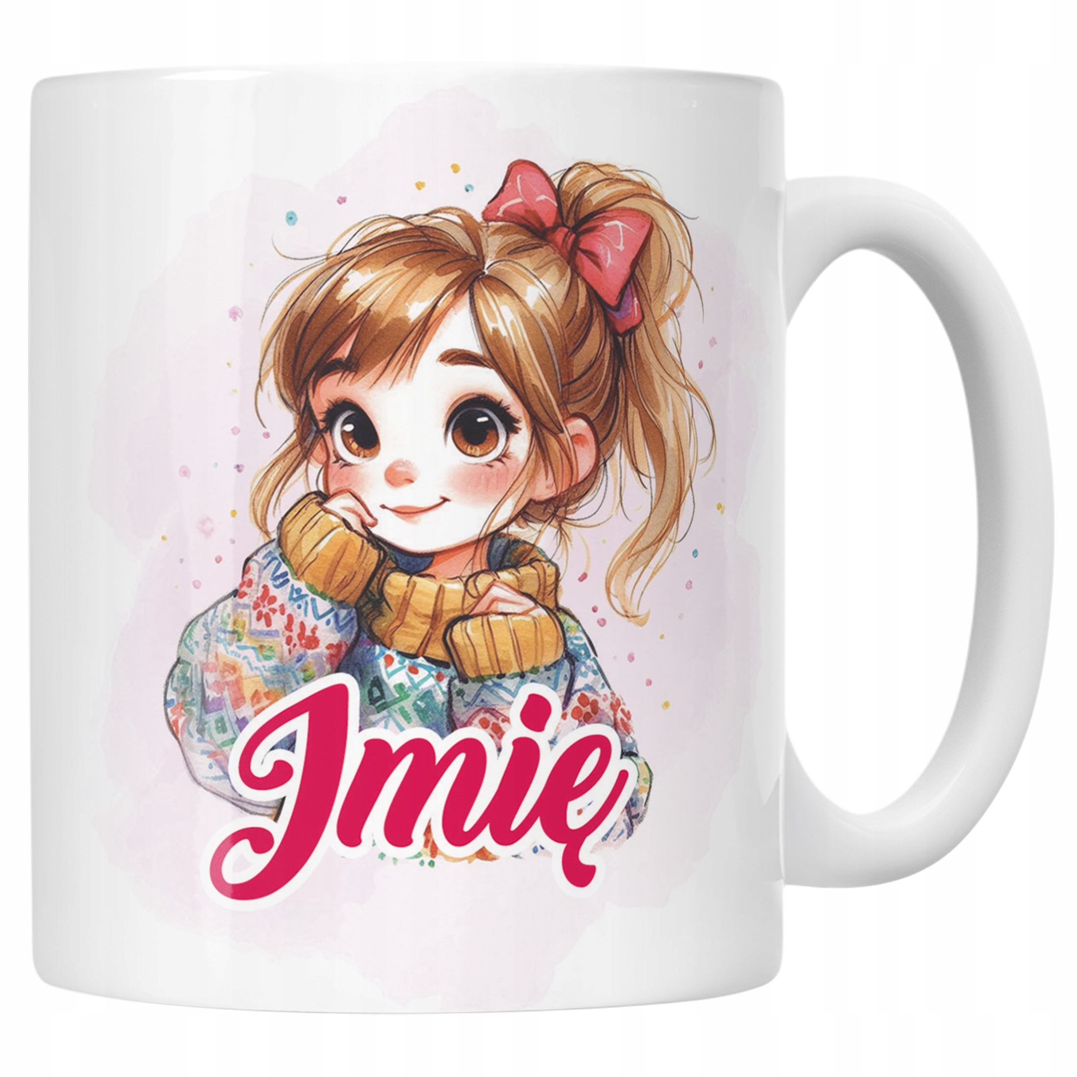 Kubek Ceramiczny Personalizowany Dzień Kobiet Dla Dziewczynki Prezent