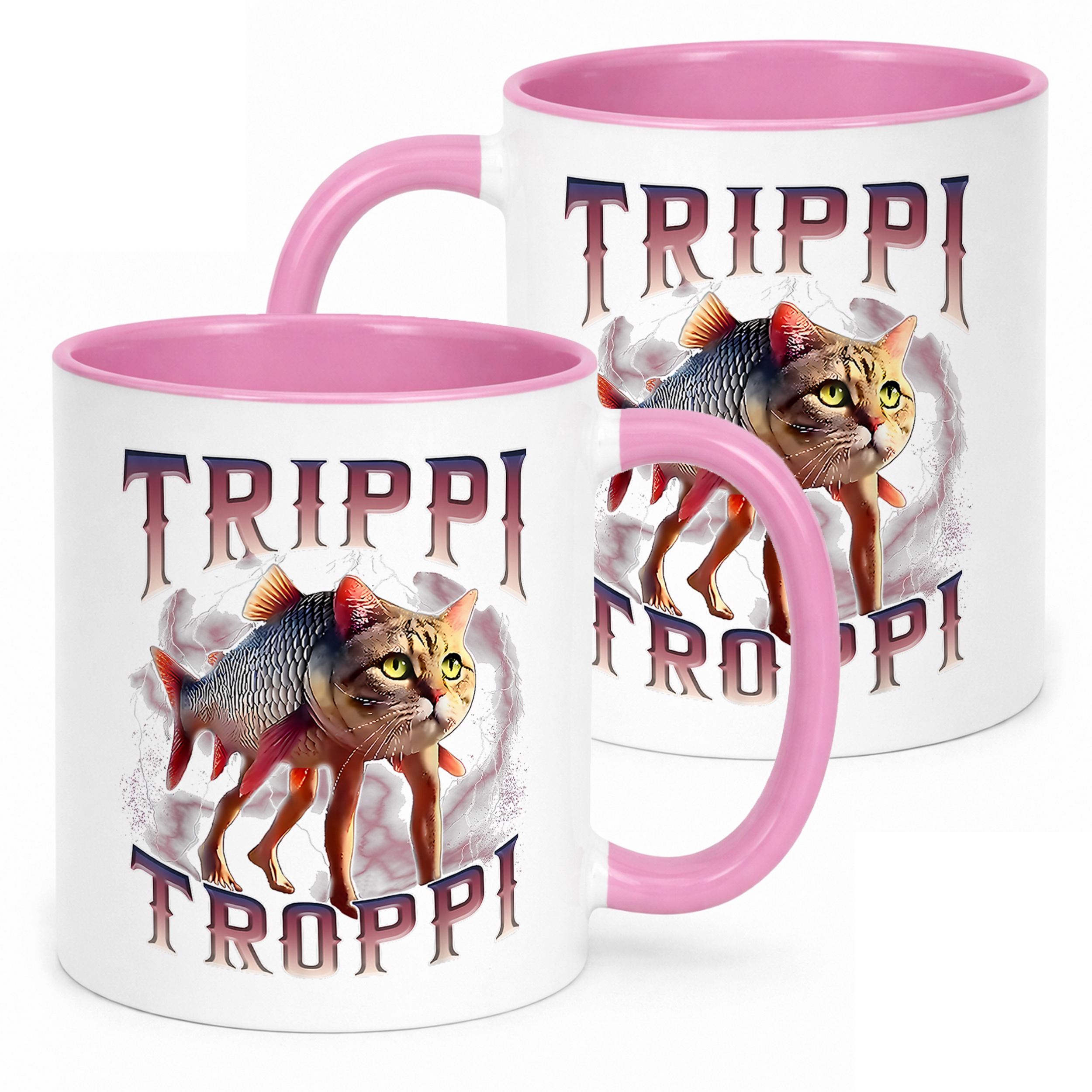 Kubek Różowy Trippi Troppi viral tiktok brainrot mem