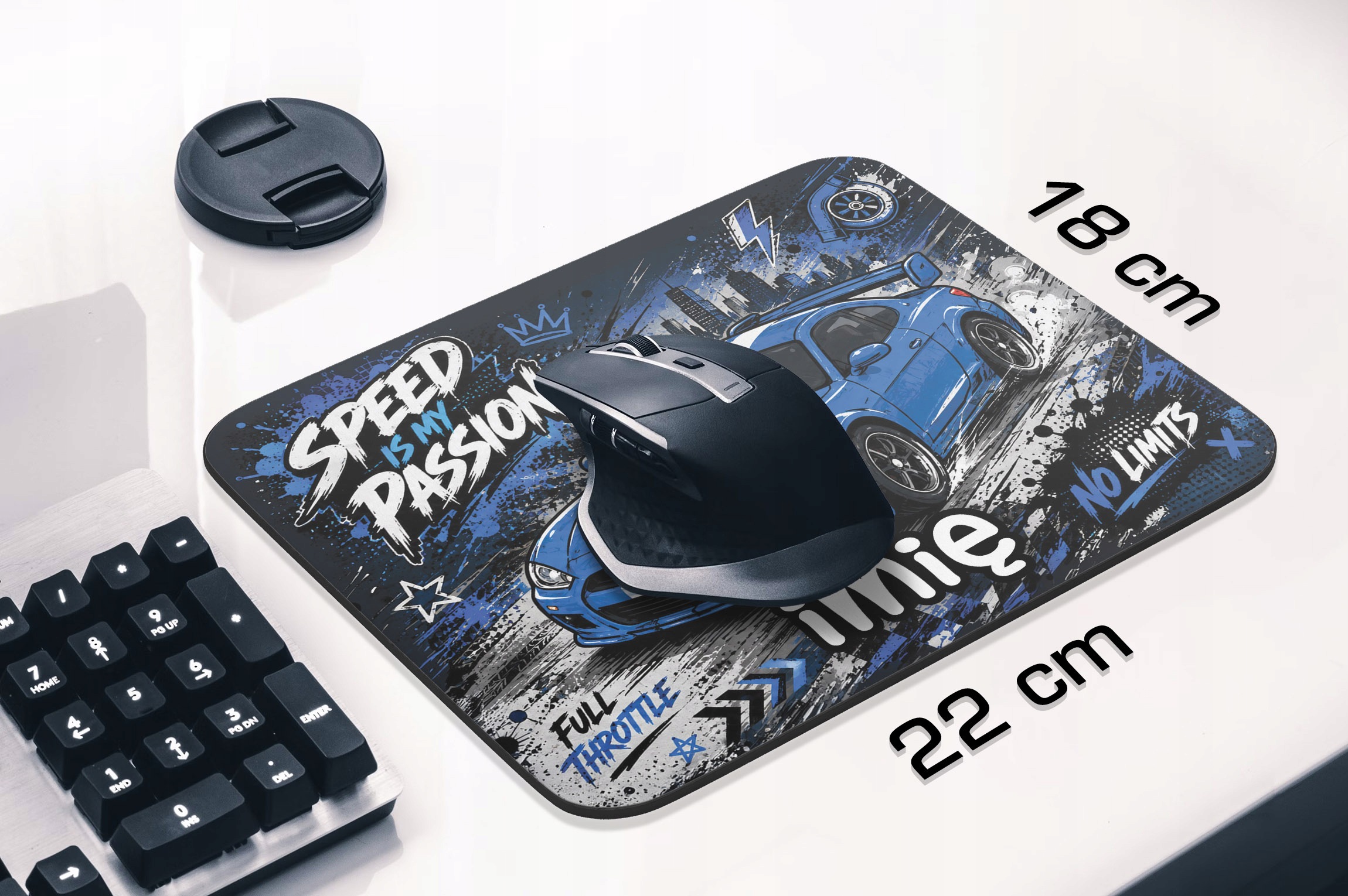Podkładka pod mysz personalizowana z nadrukiem Samochód dla graczy