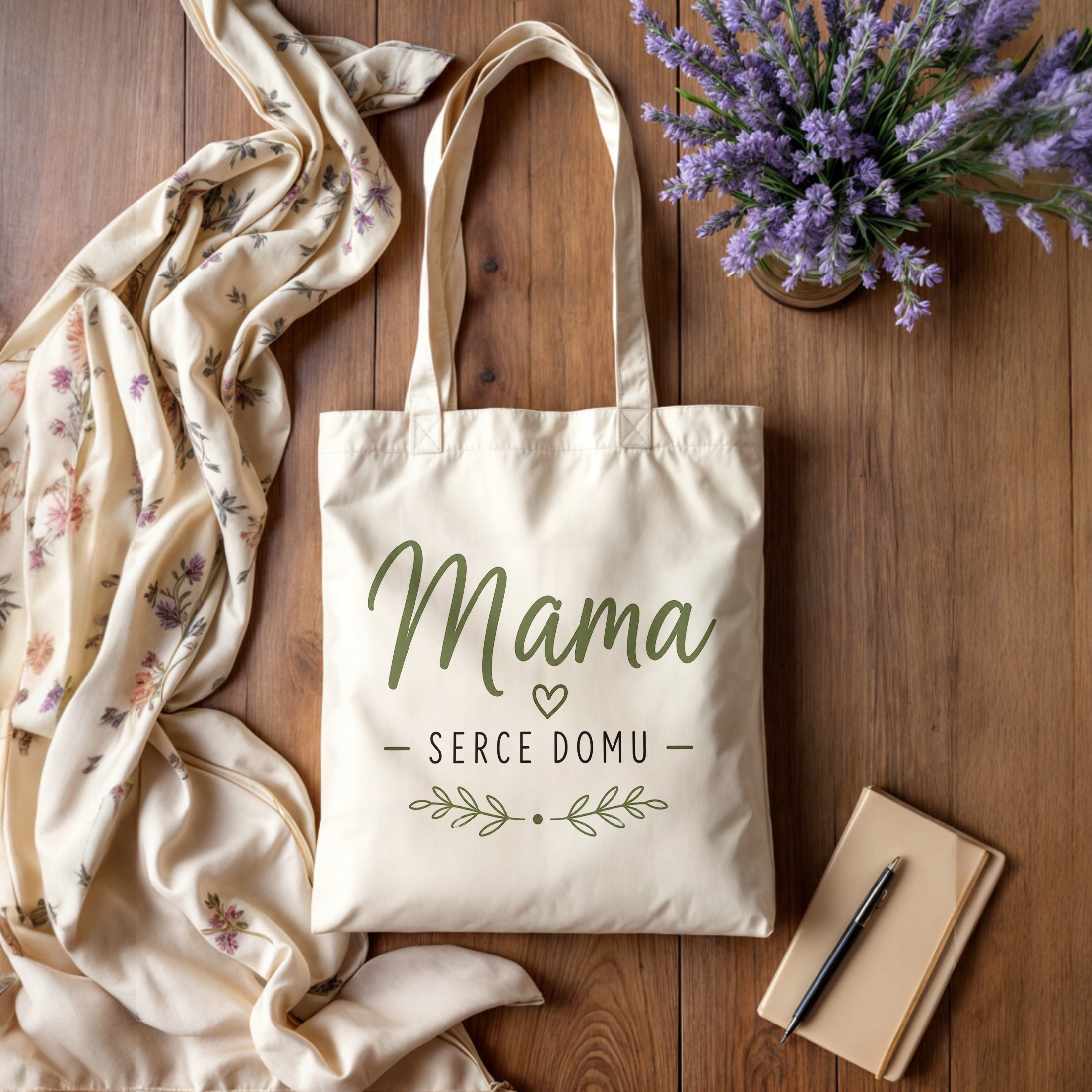 Dzień Matki prezent dla mamy torba bawełniana piękny upominek dla mamy
