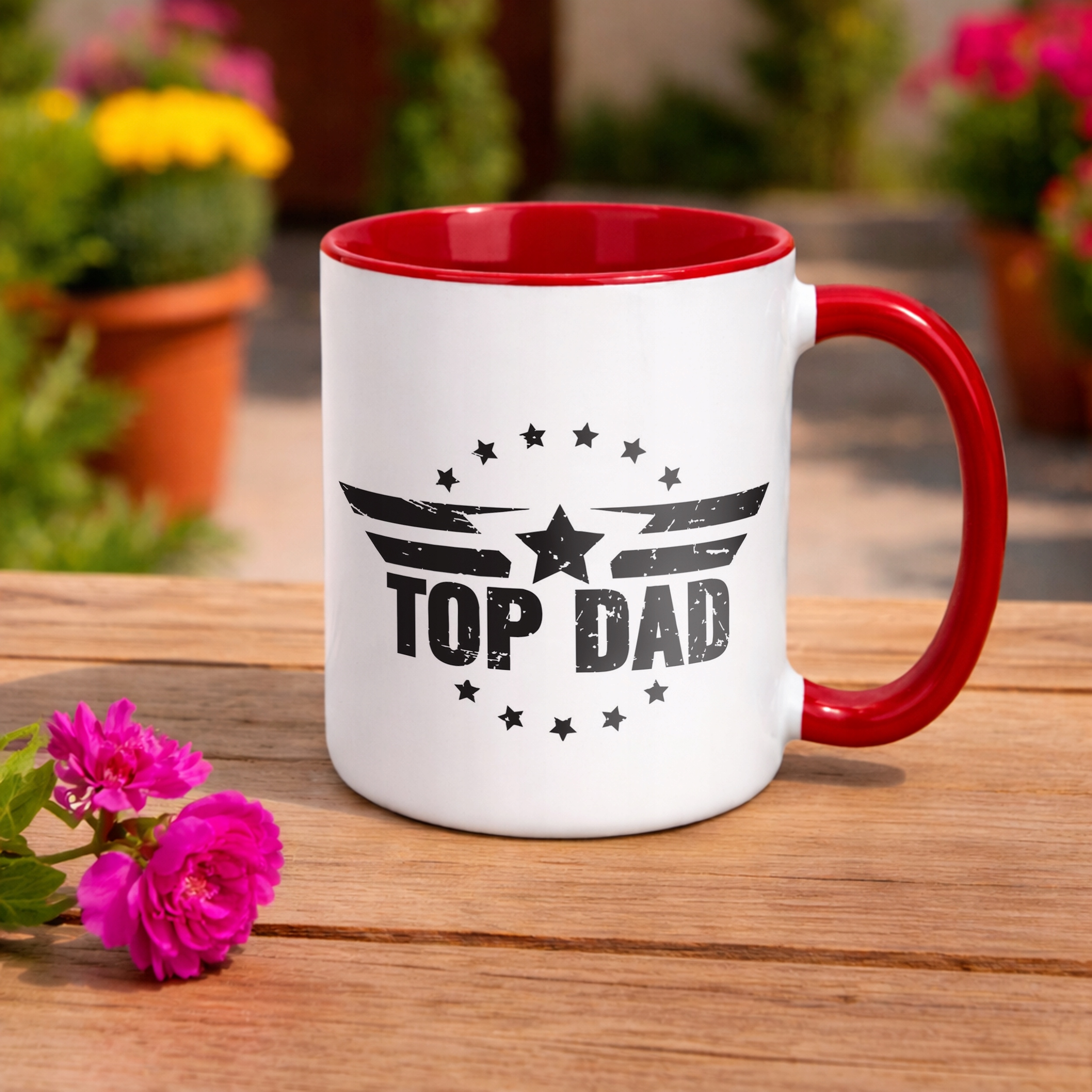 Kubek ceramiczny Dzień Ojca Dla Taty Top Dad Top Gun Prezent