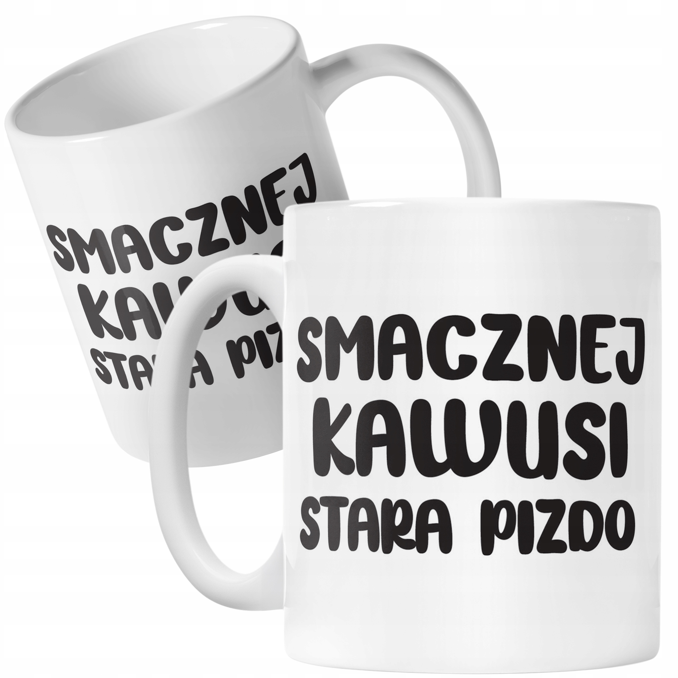 Kubek ceramiczny Smacznej Kawus Stara Piz*o Śmieszny Zabawny Prezent