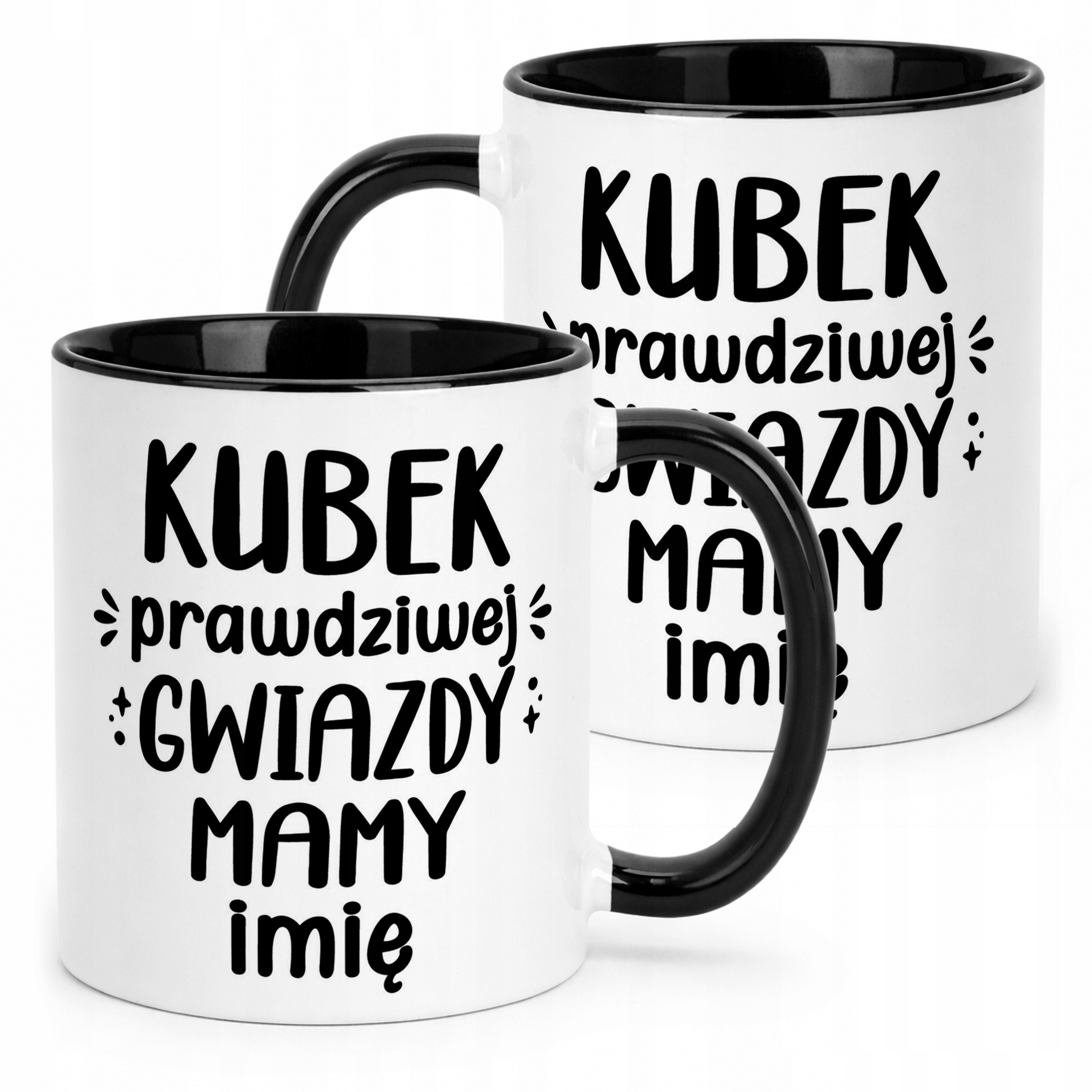 Kubek Czarny Personalizowany Dzień Matki Dla Mamy Prezent Upominek