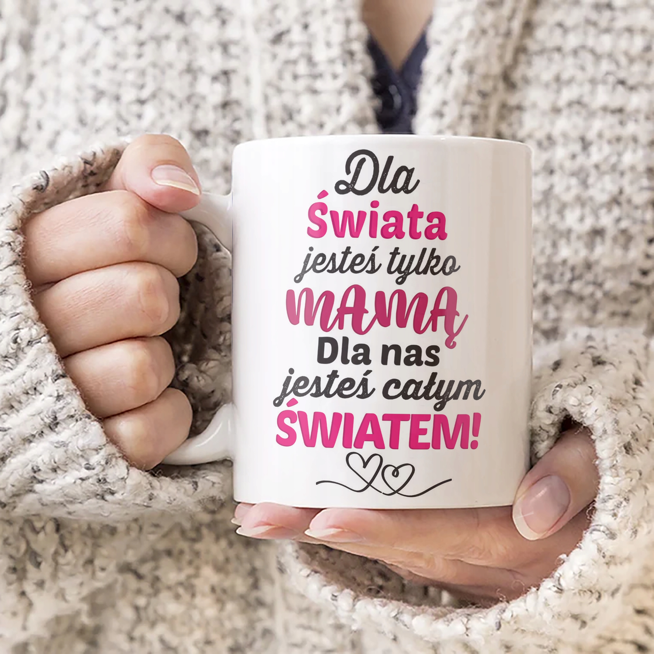 Kubek ceramiczny Dzień Matki Dla Mamy Prezent Mama Jesteś Całym Światem