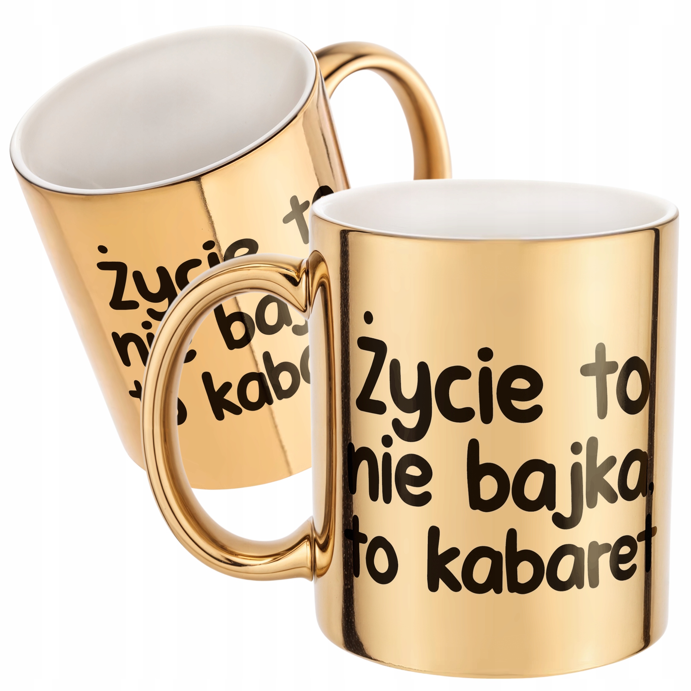 Złoty Kubek Życie To Nie Bajka Śmieszny Zabawny Prezent