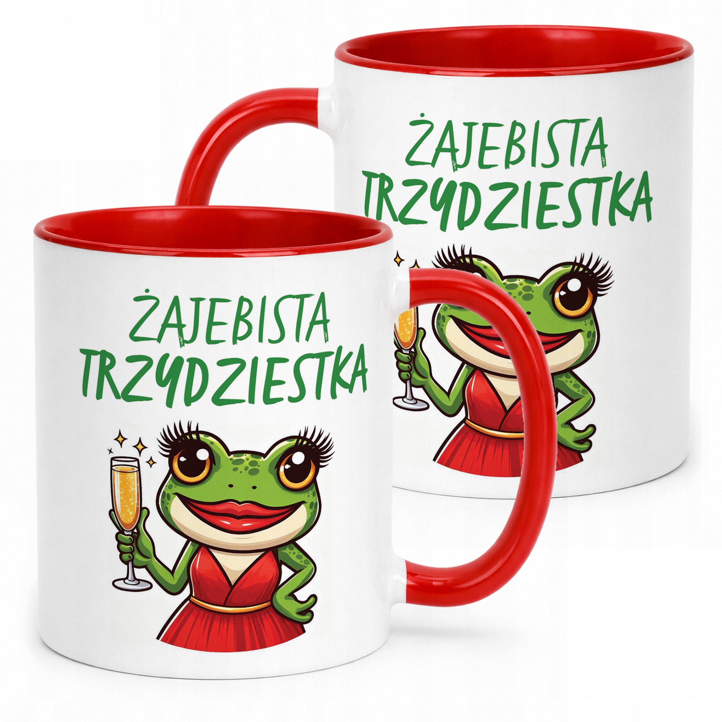 Kubek Czerwony Żajebista 30 Dla Kobiety Na Urodziny Prezent