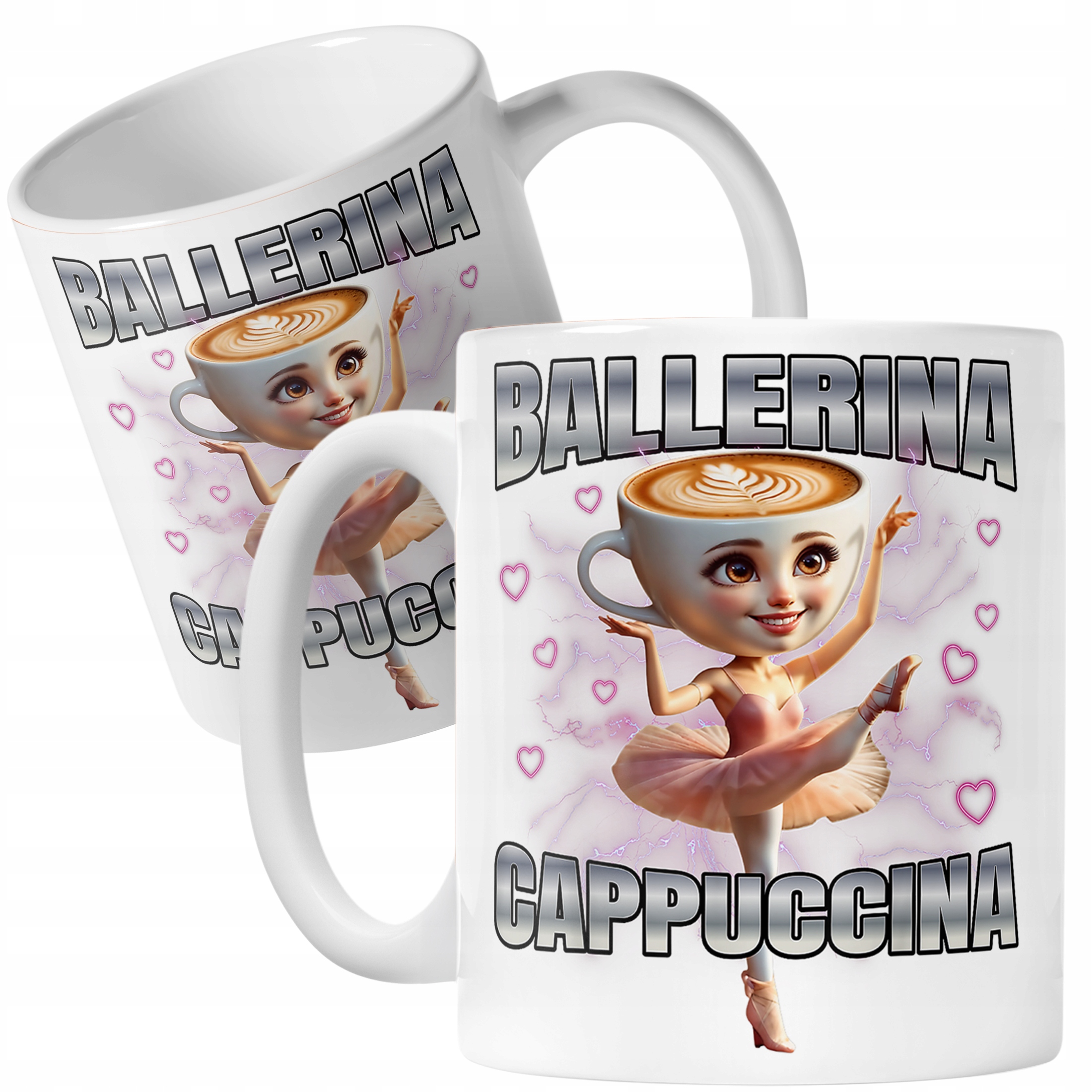 Kubek ceramiczny Ballerina Cappuccina viral tiktok mem