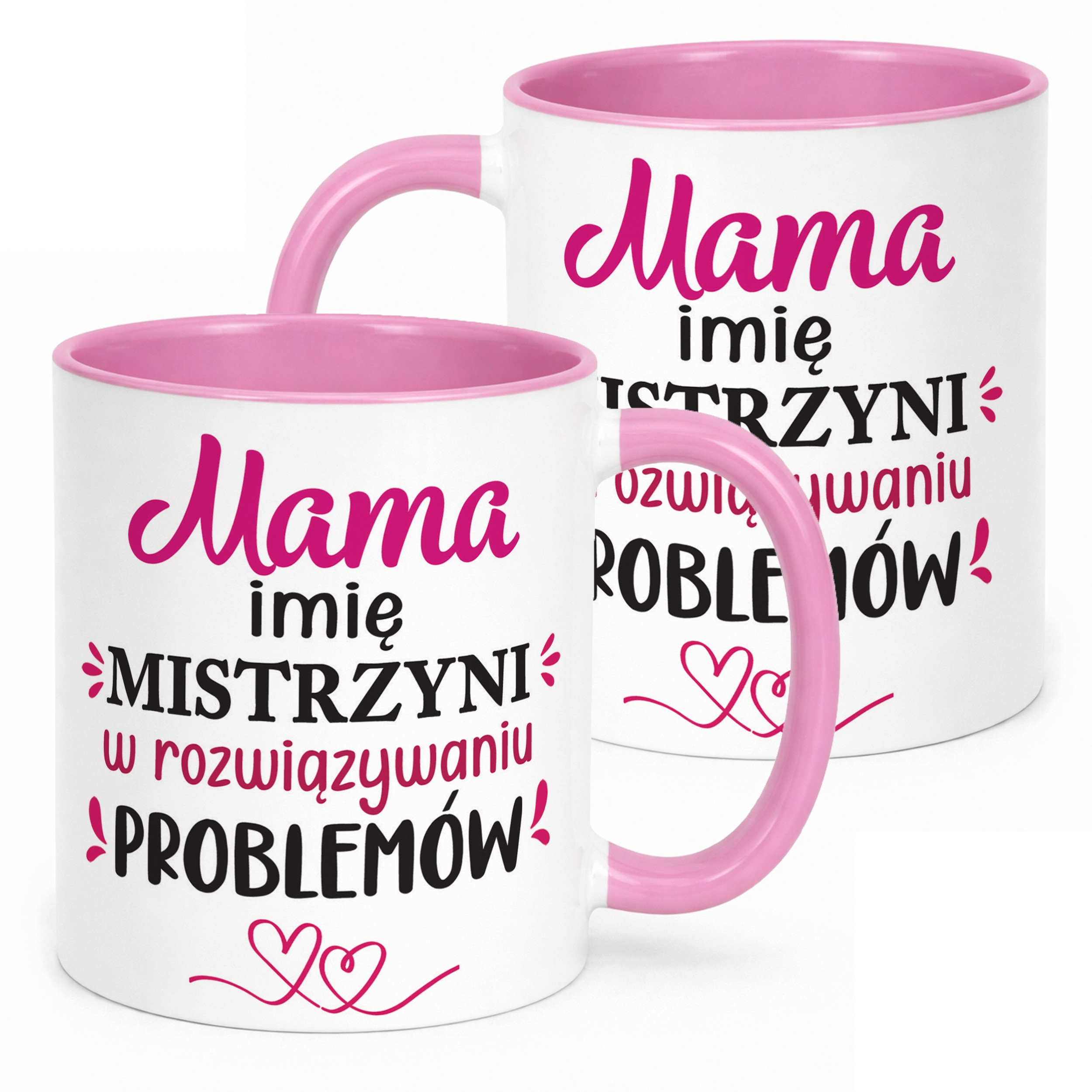 Kubek Różowy Personalizowany Dzień Matki Dla Mamy Prezent Upominek