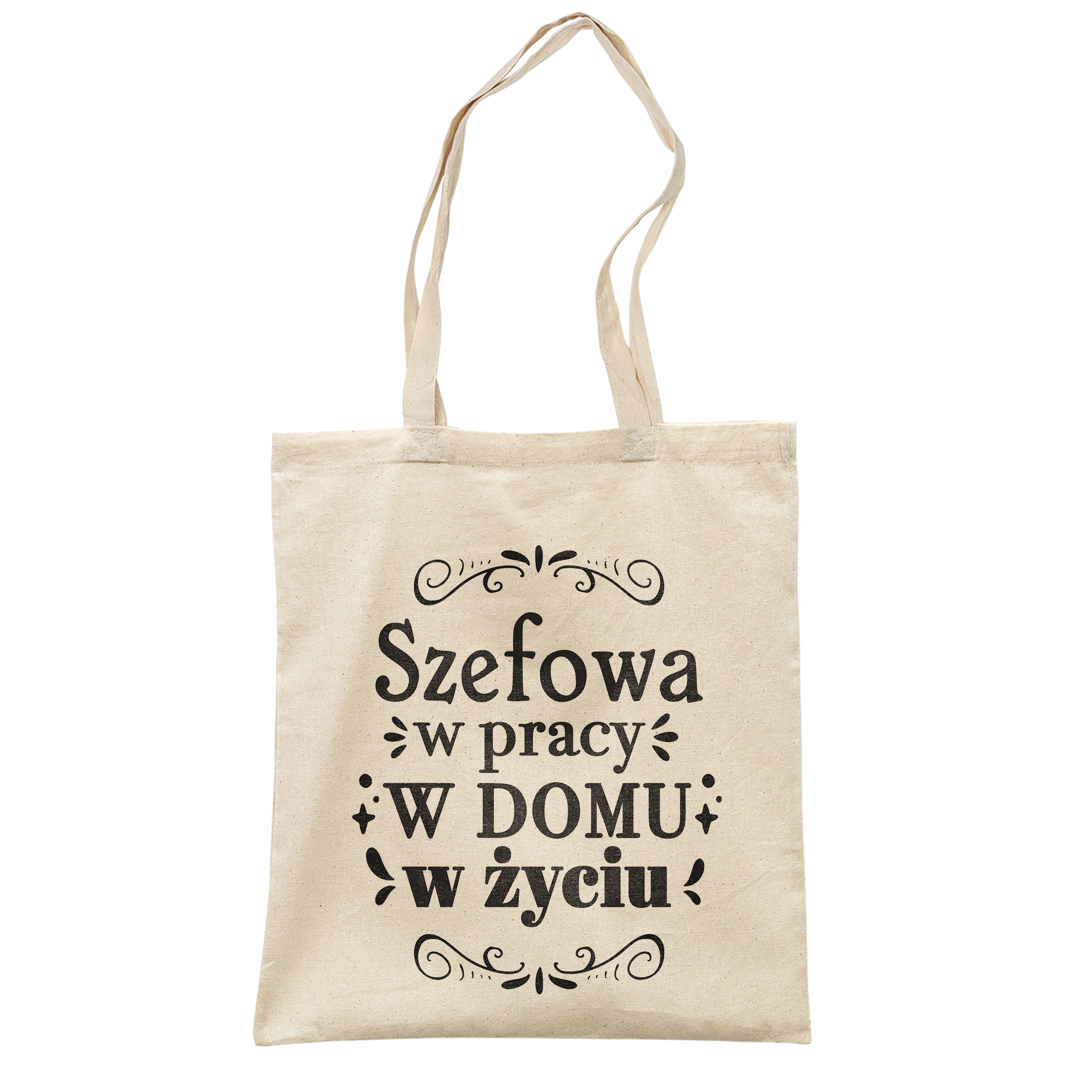 Torba bawełniana na zakupy prezent na Dzień Kobiet Szefowa w Pracy Domu