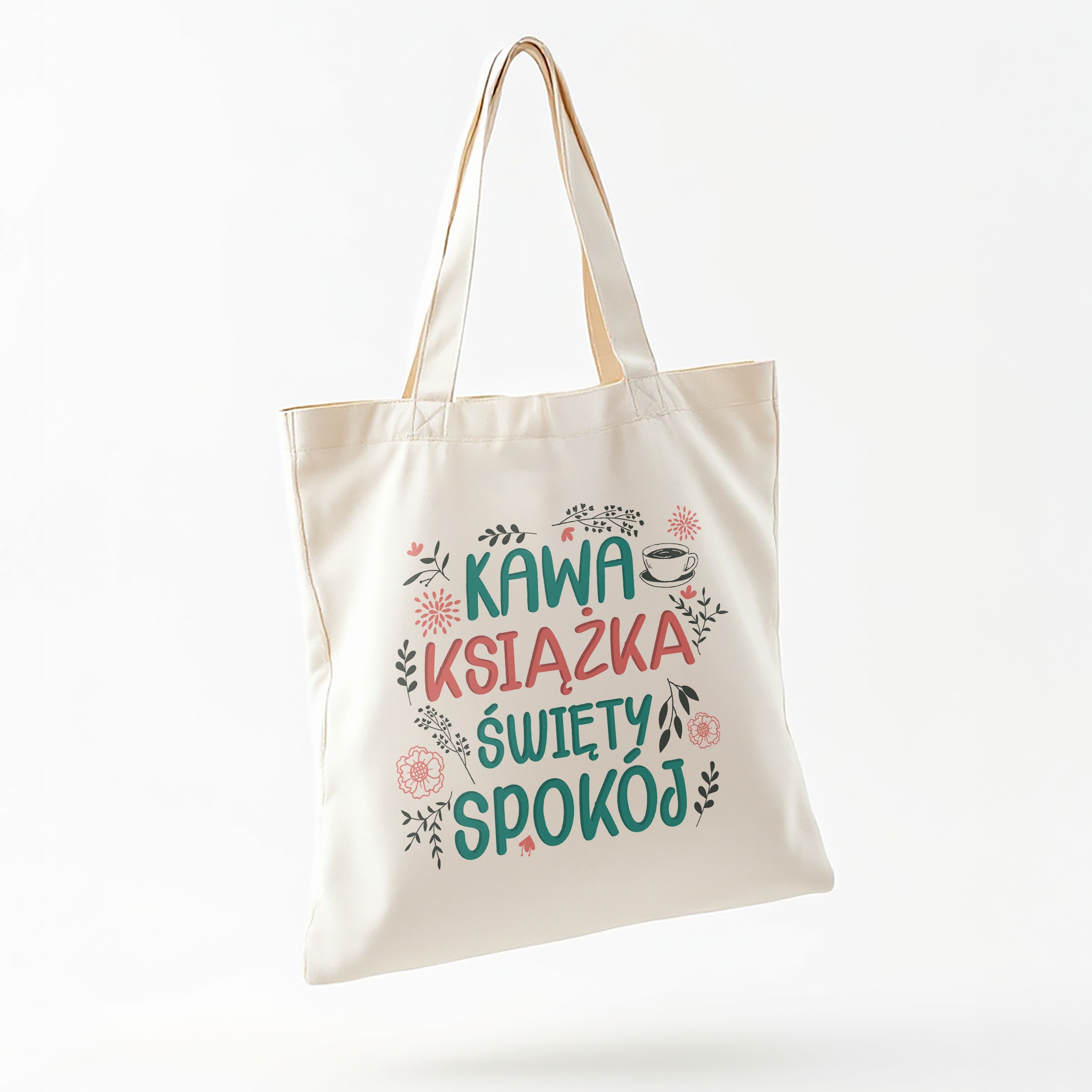 Torba bawełniana na zakupy prezent na Dzień Kobiet Święty Spokój