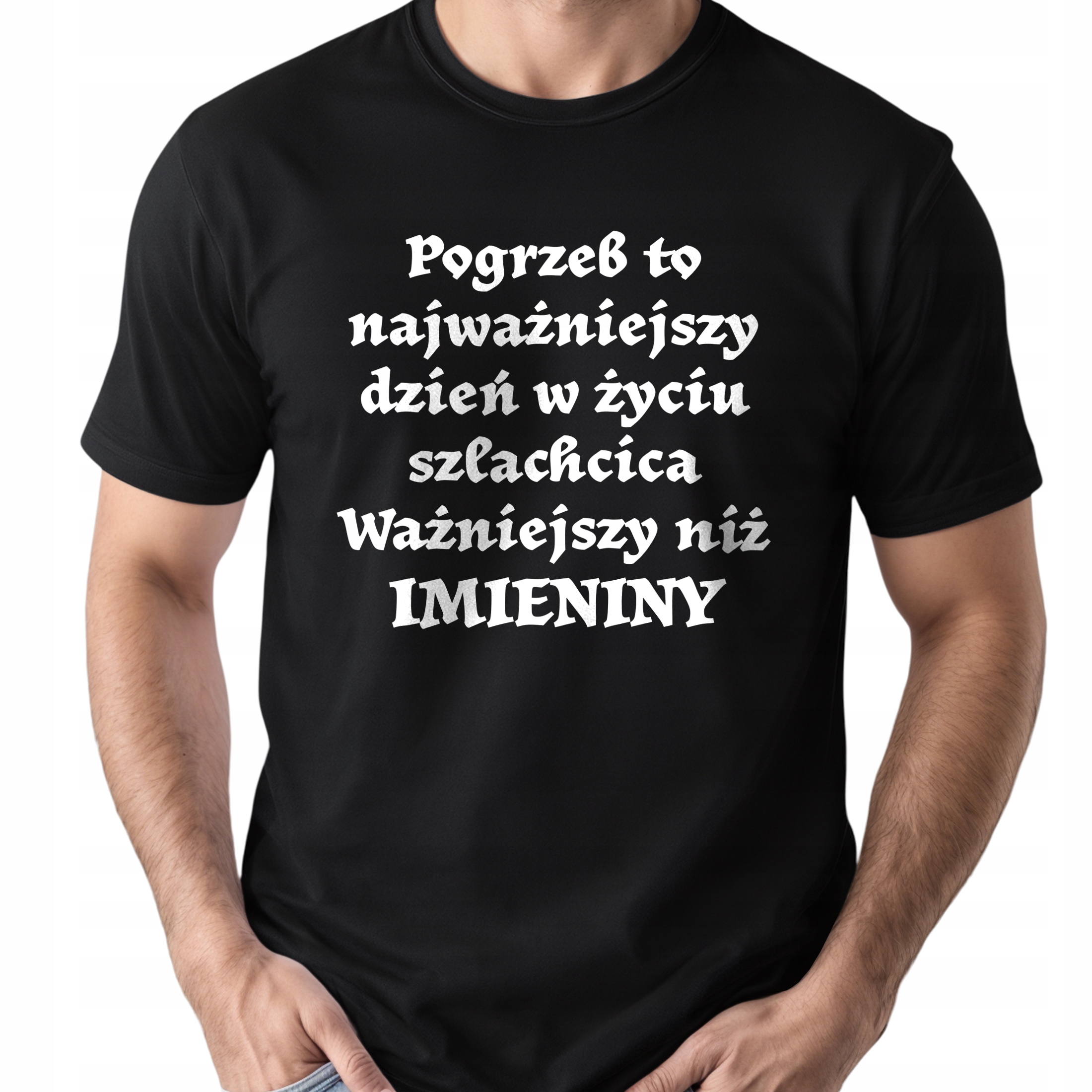 Koszulka czarna męska 1670 Pogrzeb To r. 3XL
