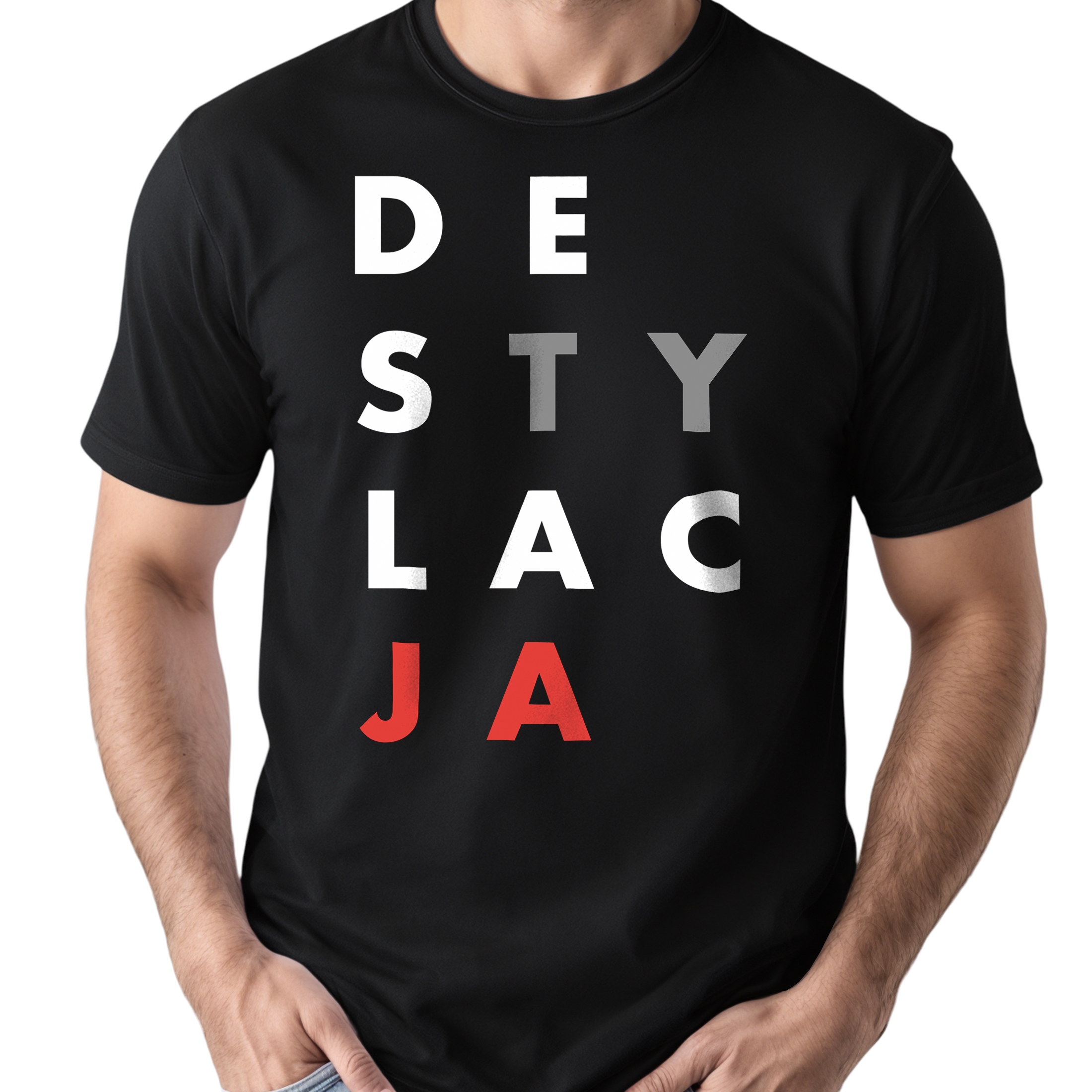 Koszulka czarna męska Destylacja Zabawny Prezent Upominek r. 3XL