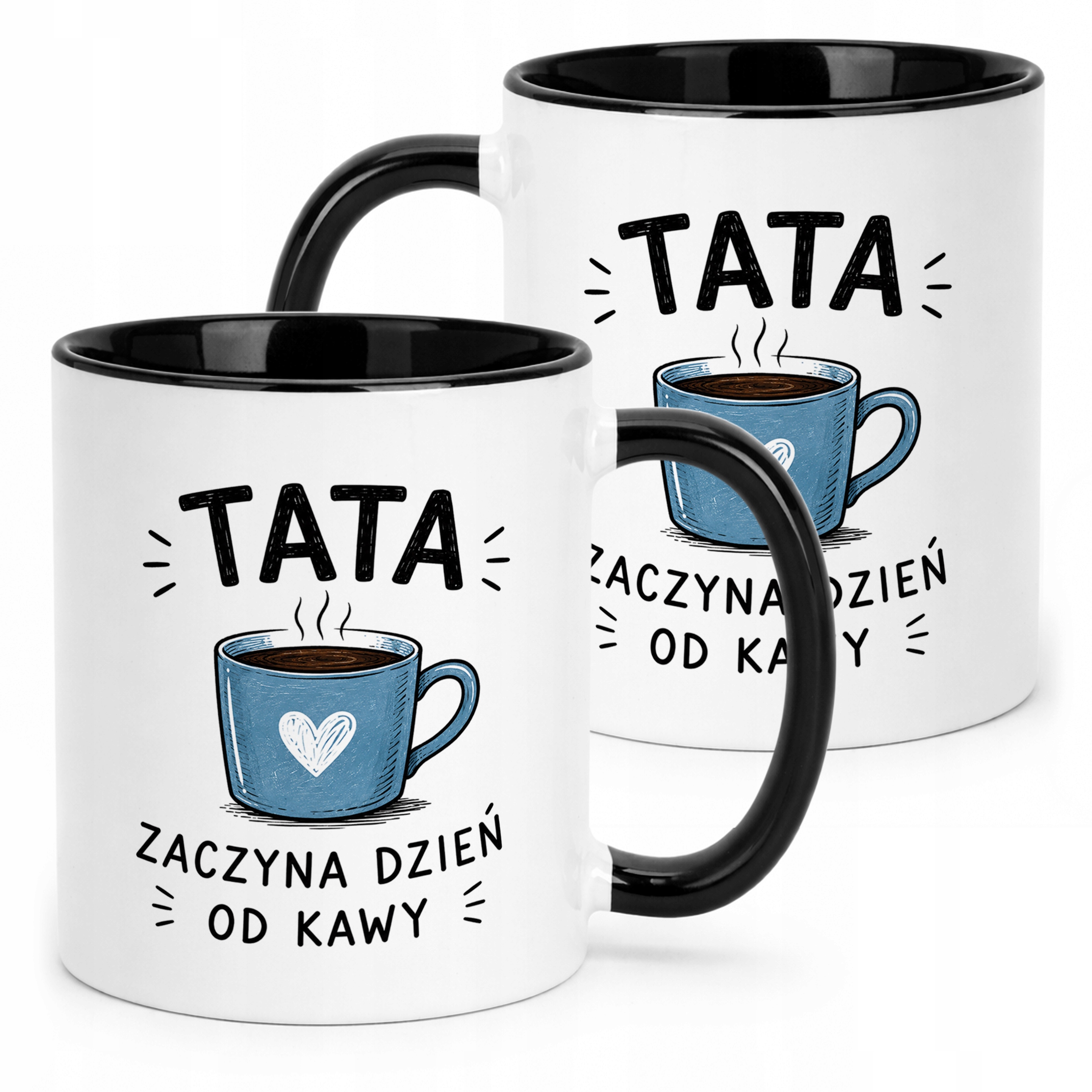 Kubek Czarny Dzień Ojca prezent dla taty pomysł na prezent