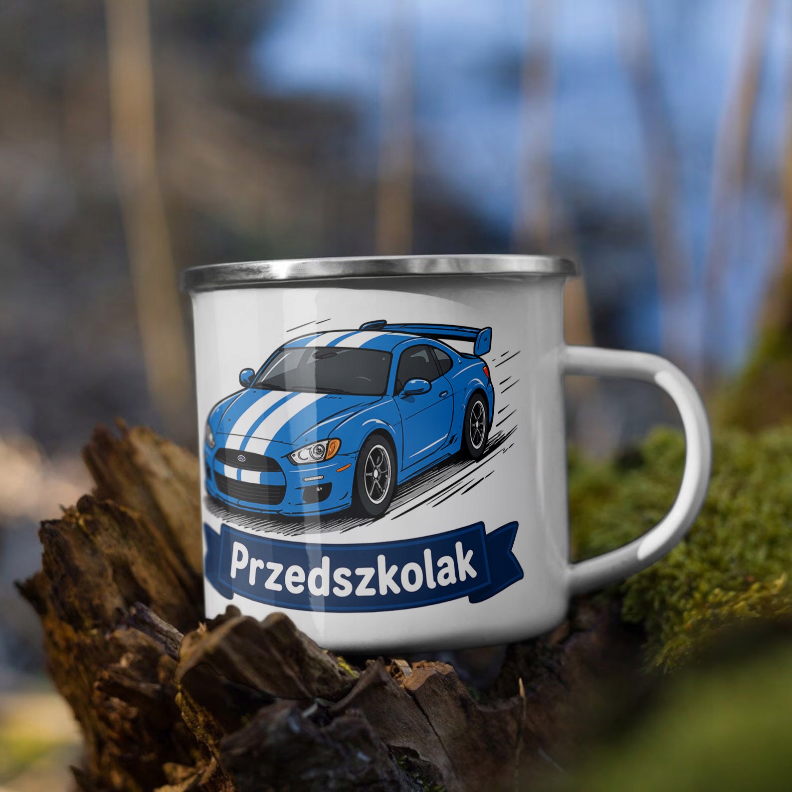 Zestaw Plecak Worek Kubek Emaliowany Z Nadrukiem Przedszkolak Szkoła
