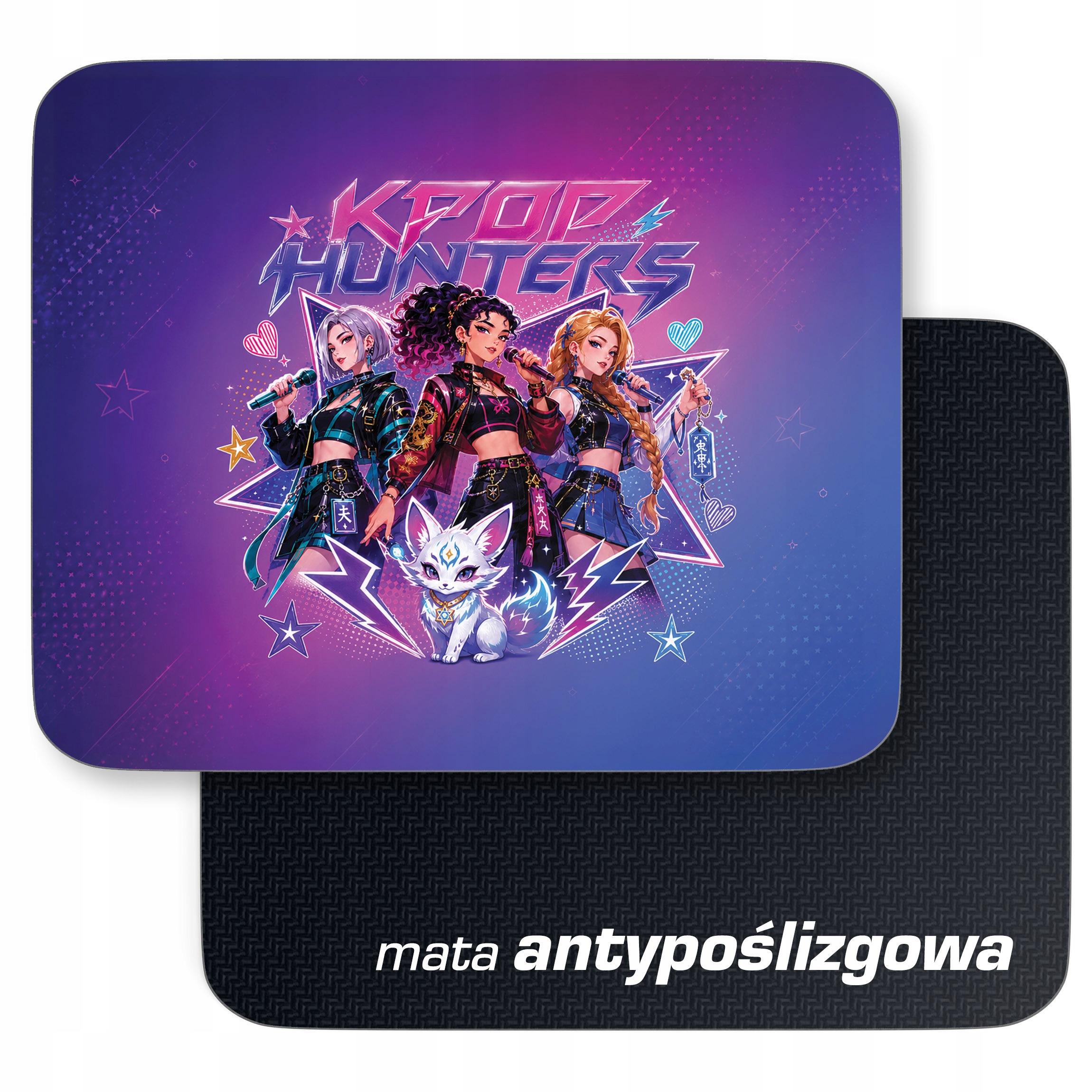 Podkładka pod mysz z nadrukiem Łowczynie Kpop dla graczy