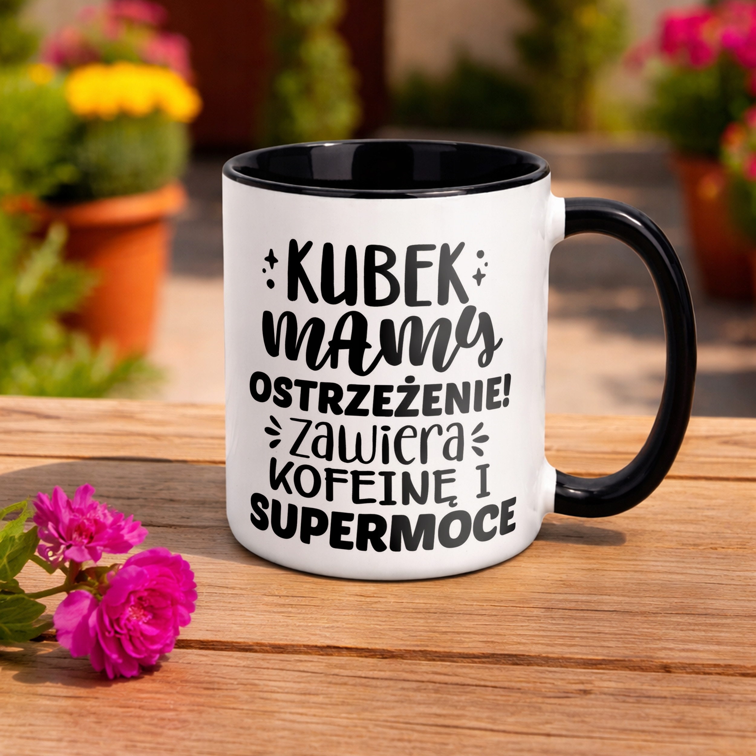 Kubek Czarny Dzień Matki Dla Mamy Prezent Kubek Mamy Ostrzeżenie