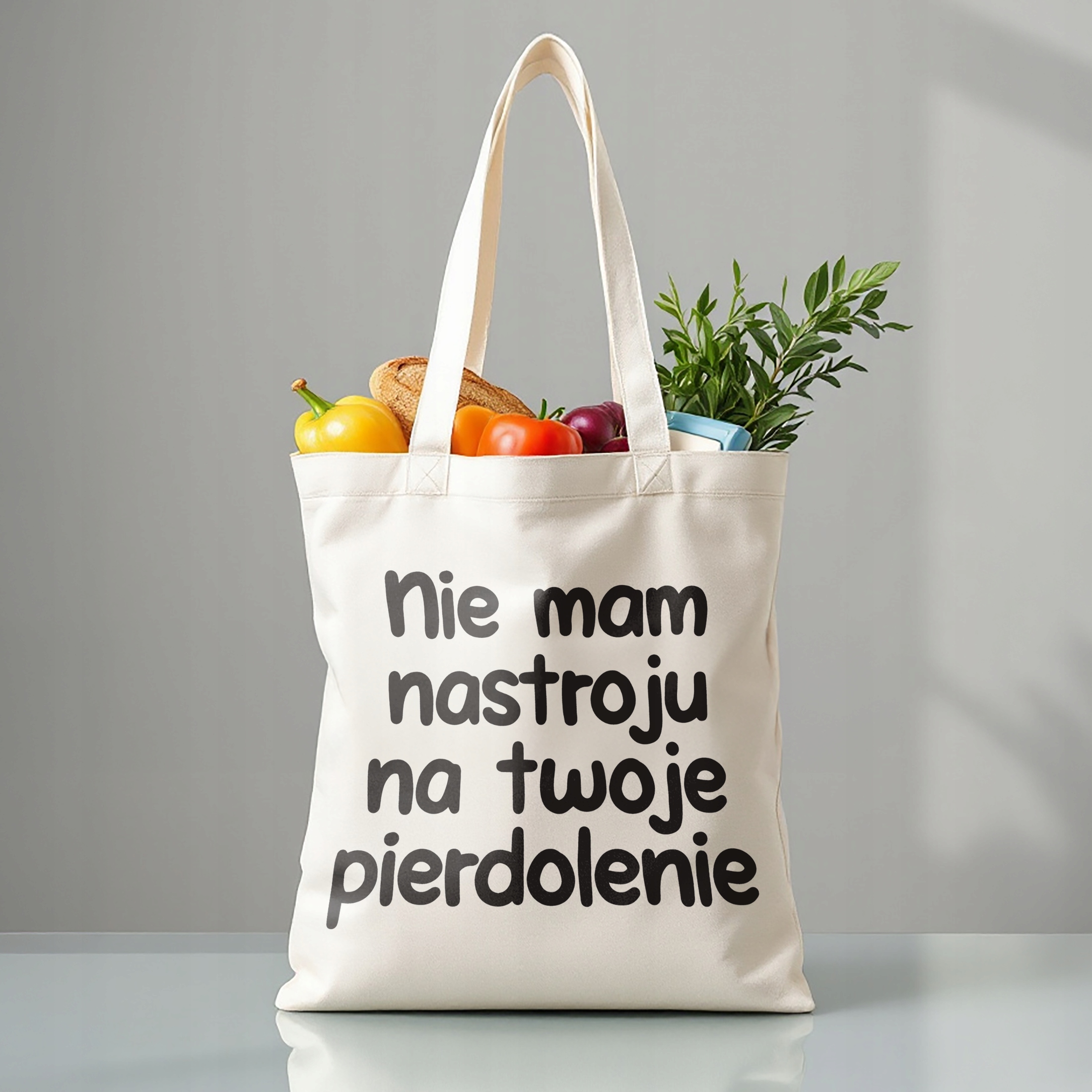 Torba bawełniana premium Nie Mam Nastroju Na Twoje Pie***lenie Prezent