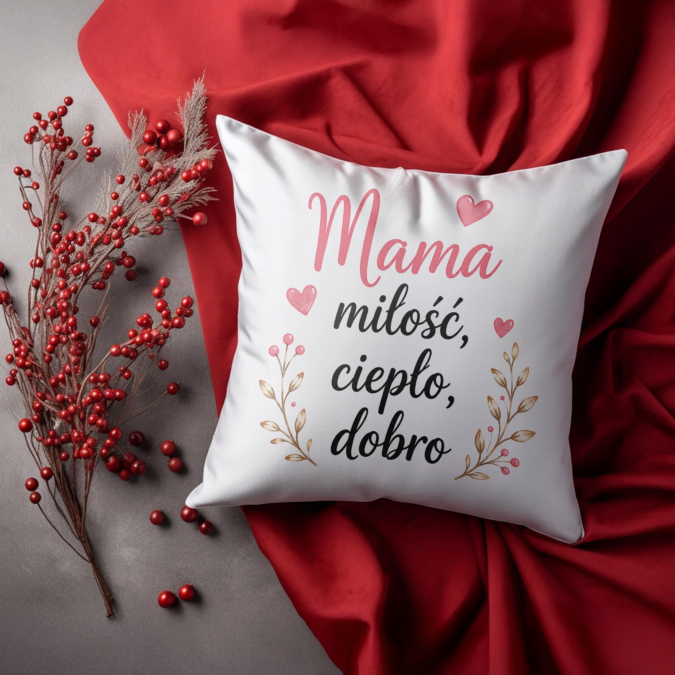 Dzień Matki prezent dla mamy poduszka 38x38cm oryginalny prezent dla mamy