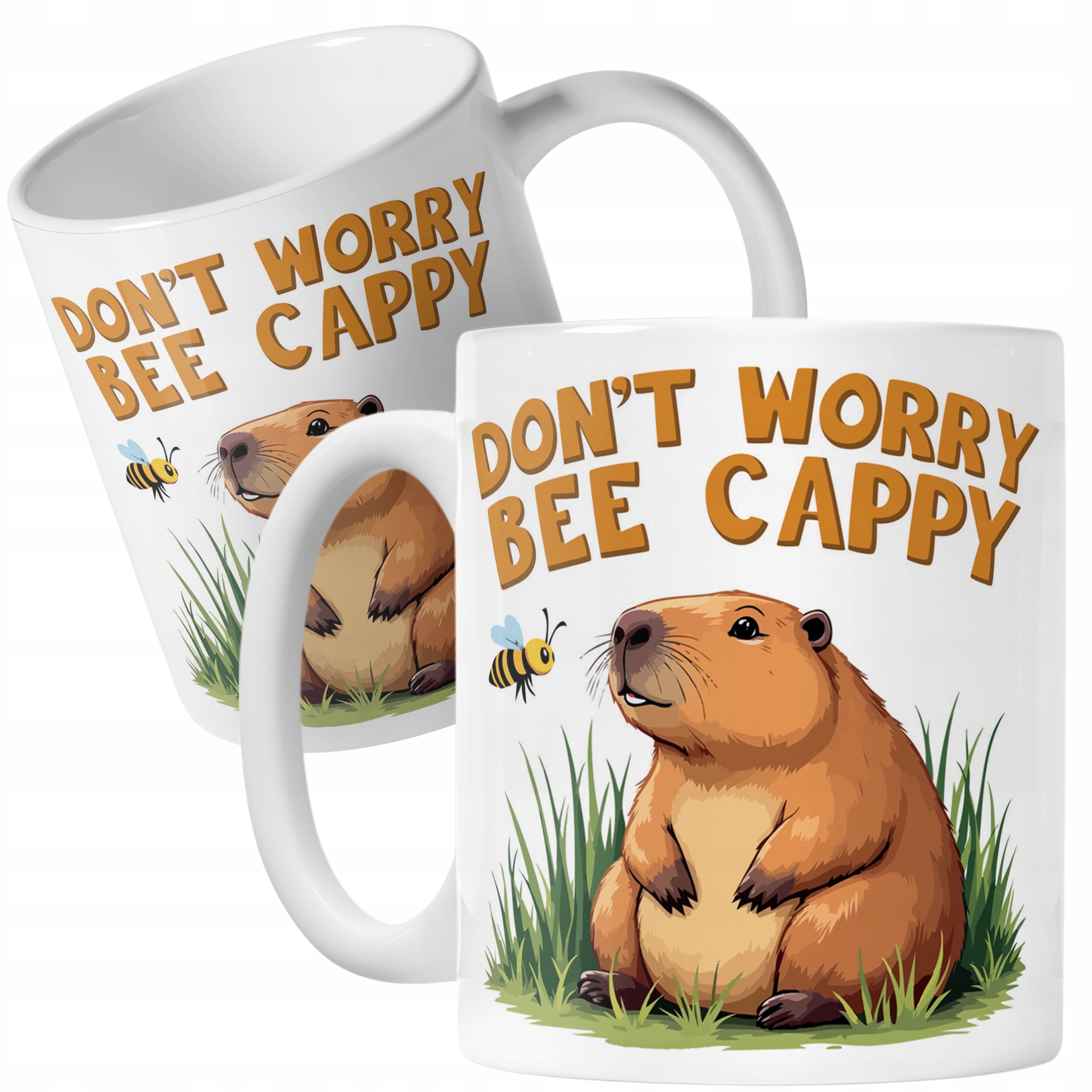 Kubek ceramiczny Kapibara Capybara Zwierzak Słodki Dla Dzieci Prezent