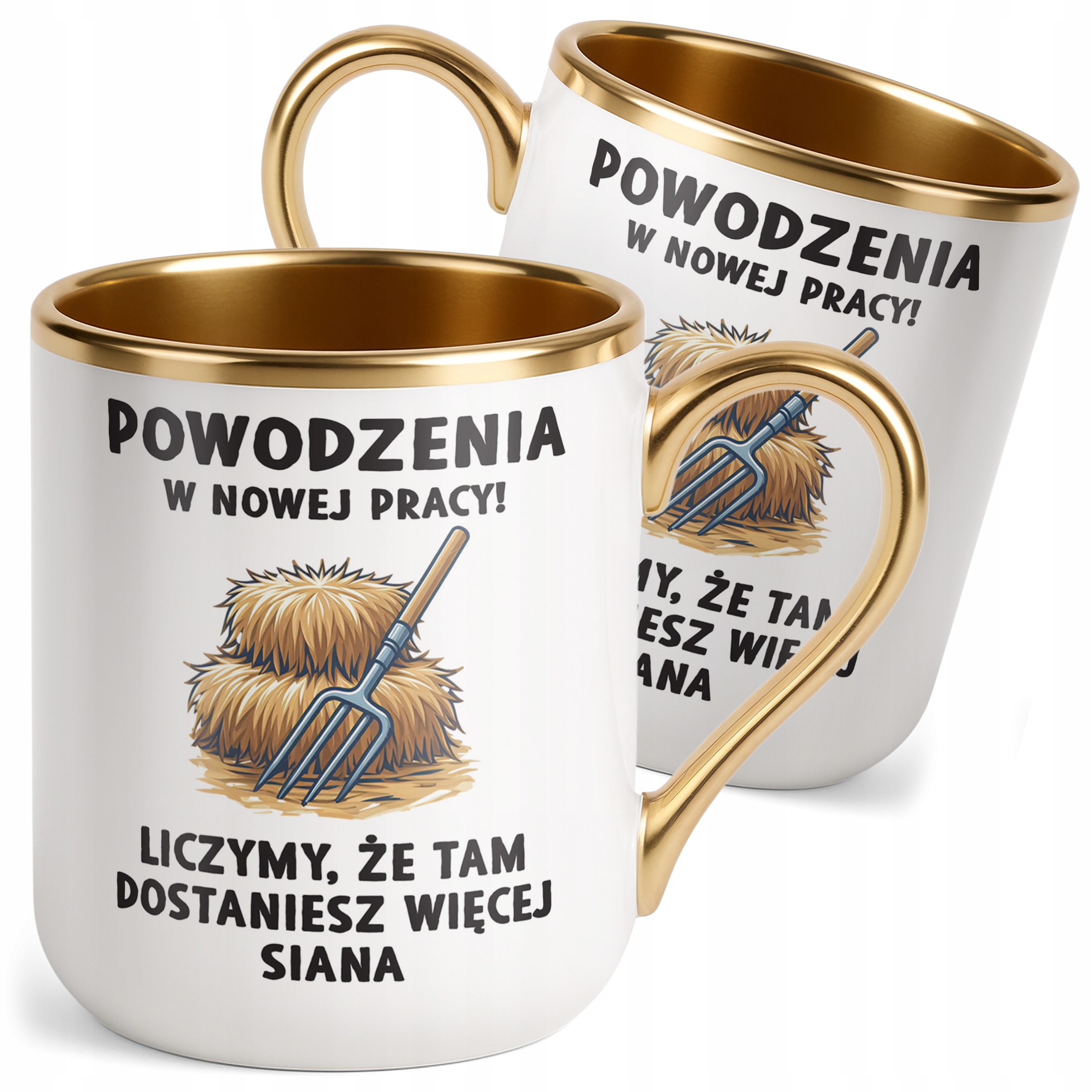 Kubek Premium Złoty Na Pożegnanie Odejście z Pracy Zabawny Prezent