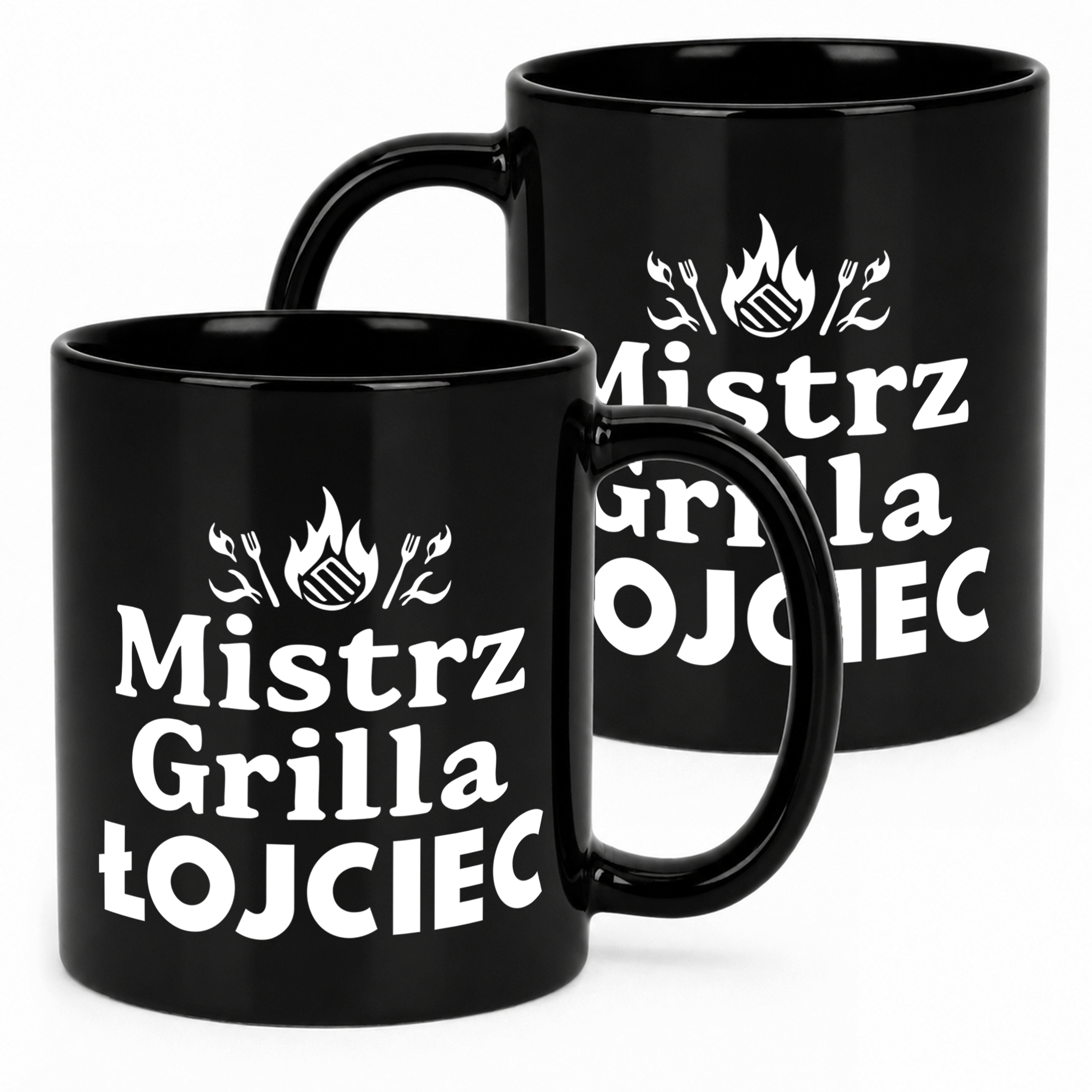 Prezent na Dzień Ojca kubek czarny dla taty praktyczny miły upominek