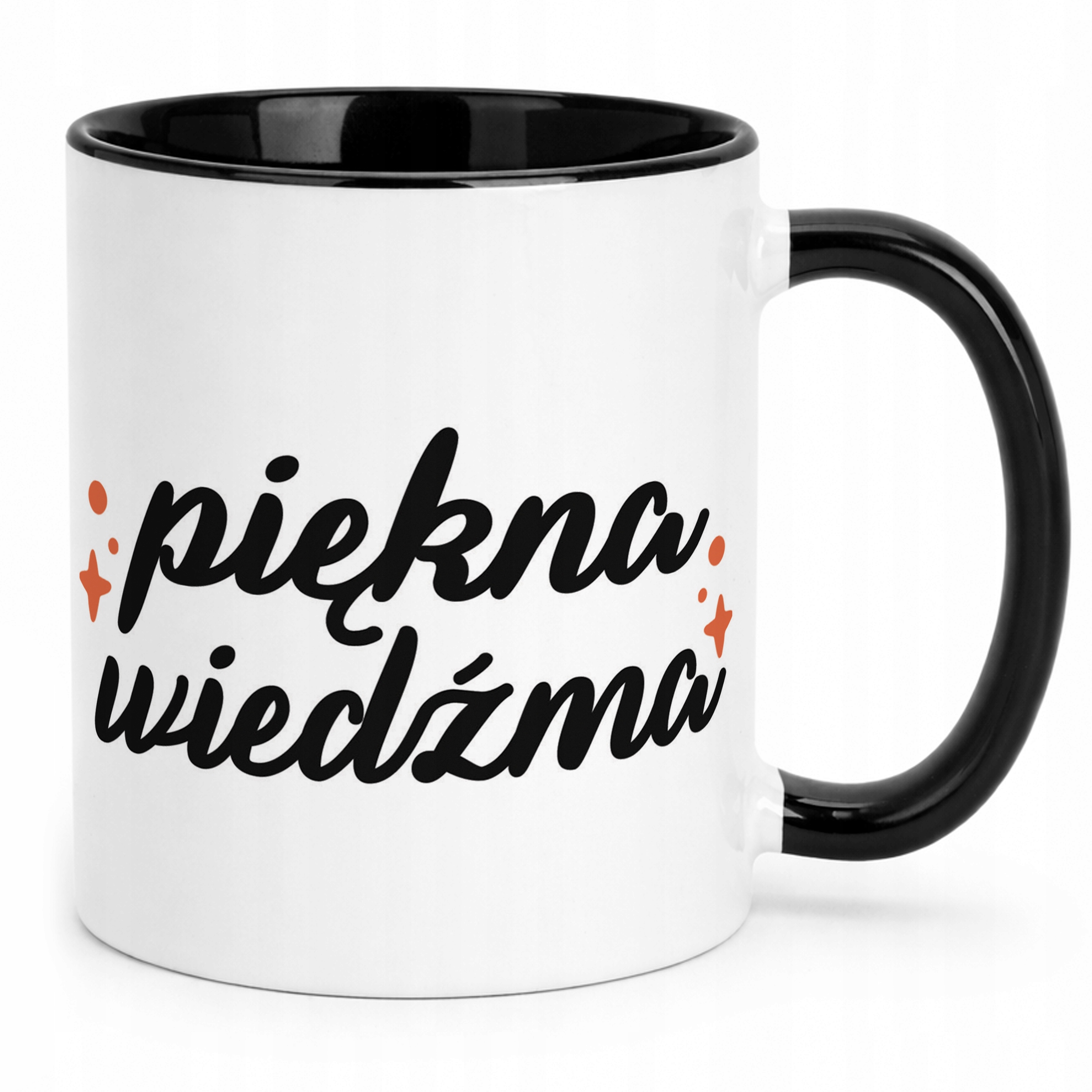 Kubek Czarny Halloween Piękna Wiedźma Dla Kobiety Prezent Upominek