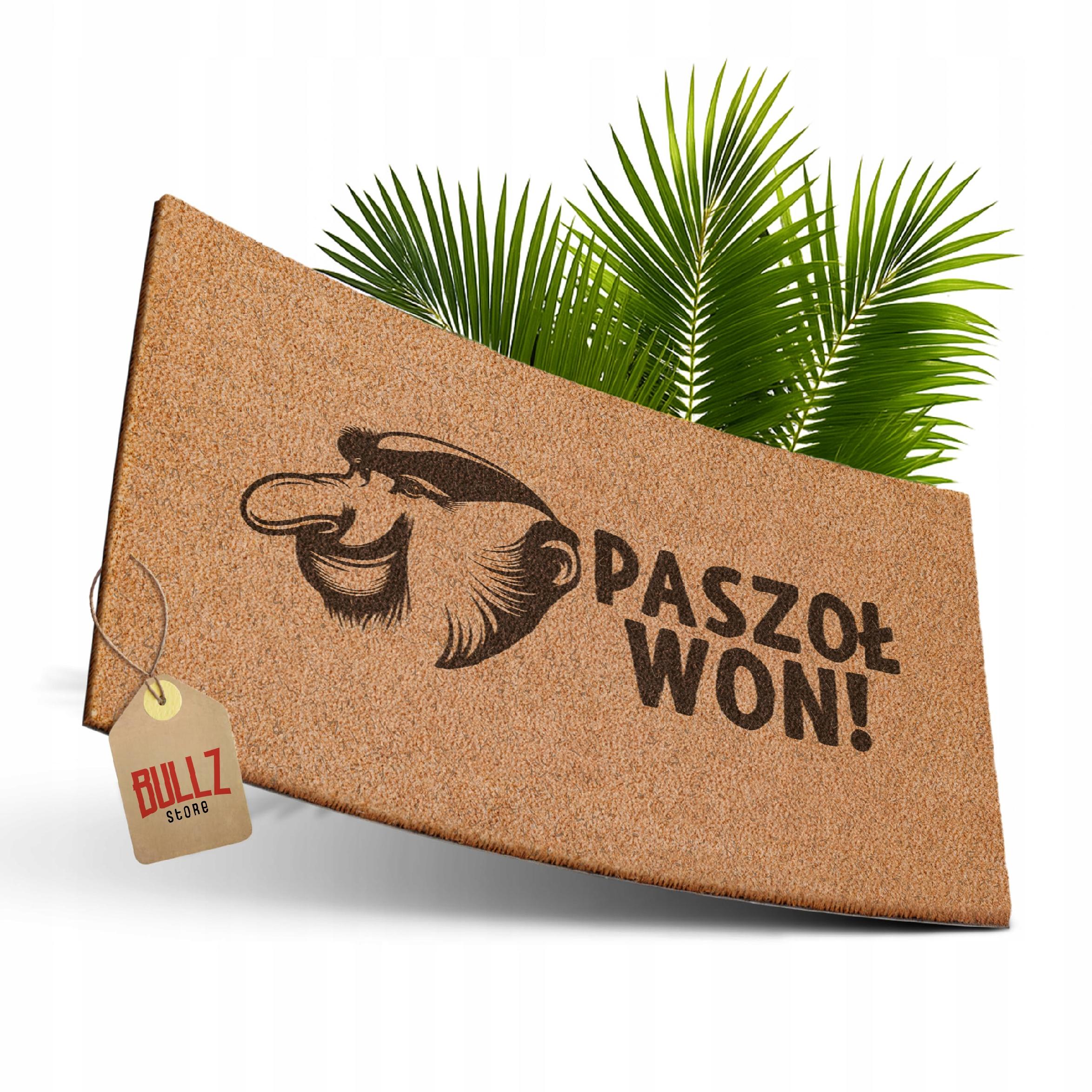 Wycieraczka PASZOŁ WON nosacz Janusz pod drzwi Prezent kokosowa 60×40