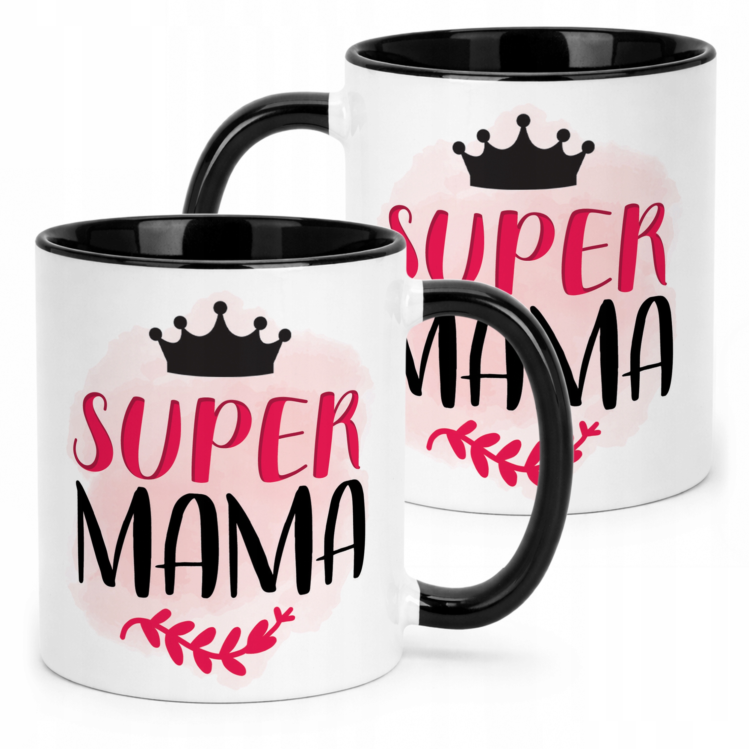 Kubek Czarny Dzień Matki Dla Mamy Prezent Upominek Super Mama