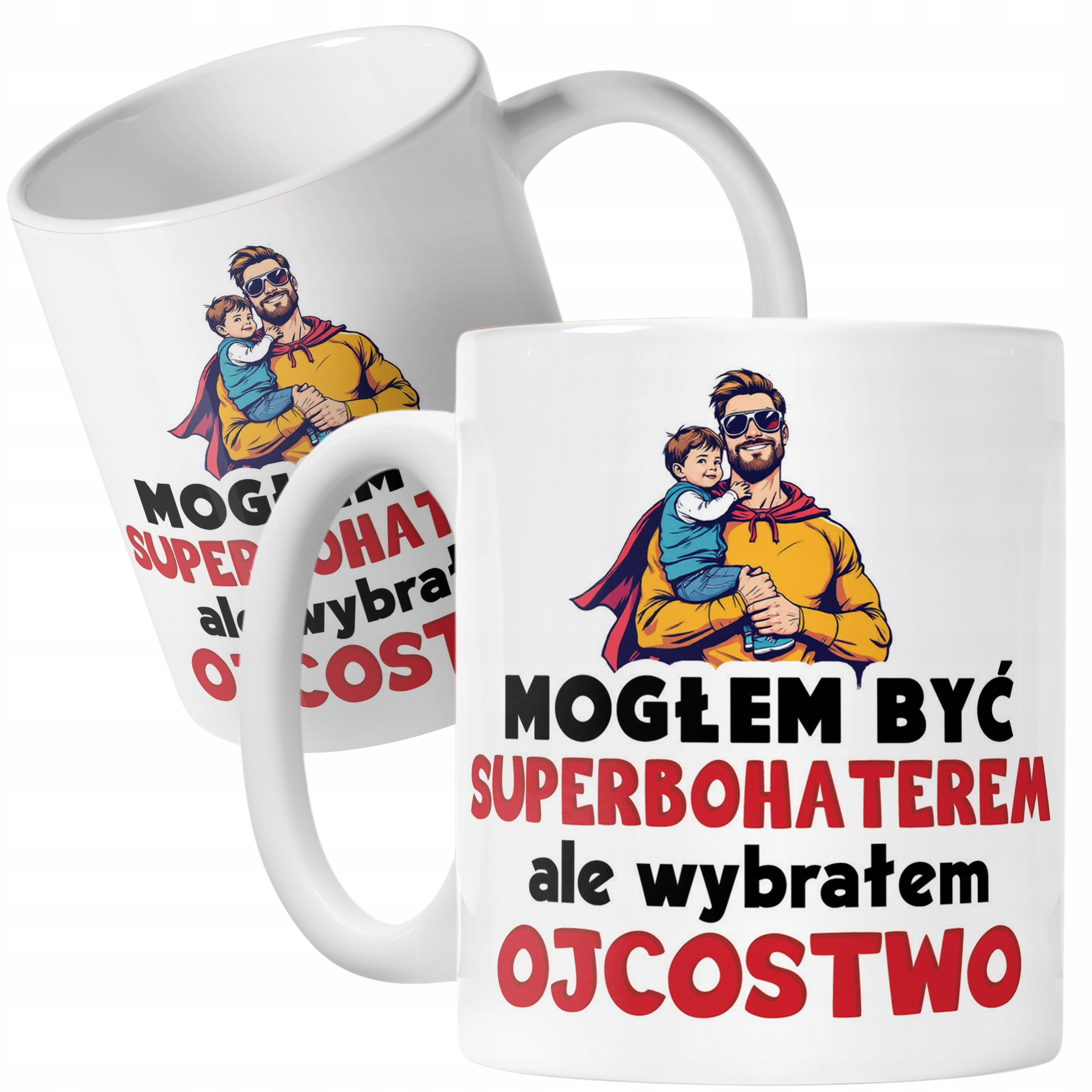Kubek ceramiczny Dzień Ojca Dla Taty Mogłem Być Superbohaterem