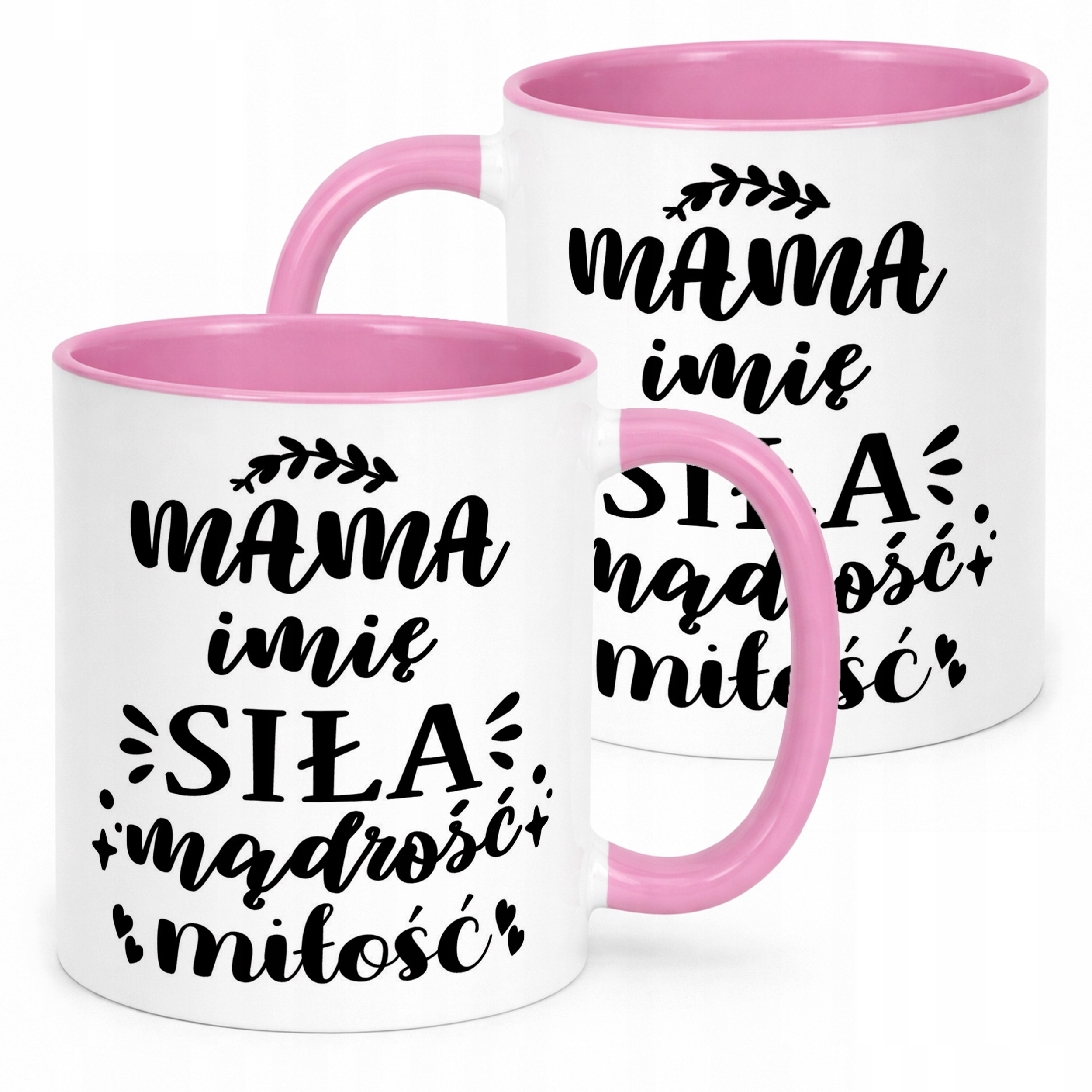 Kubek Różowy Personalizowany Dzień Matki Dla Mamy Prezent Upominek