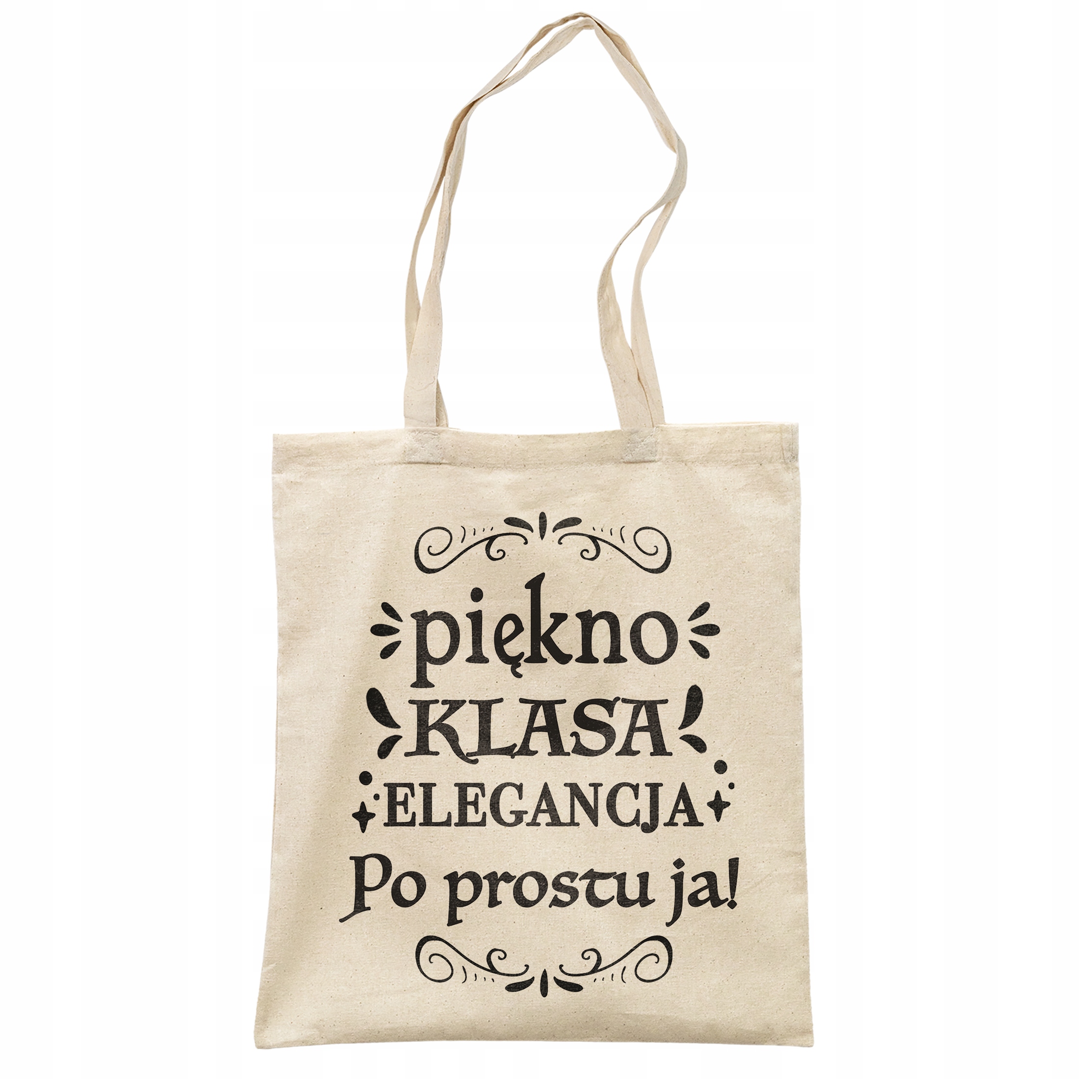 Torba bawełniana na zakupy prezent na Dzień Kobiet Piękno Elegancja Klasa