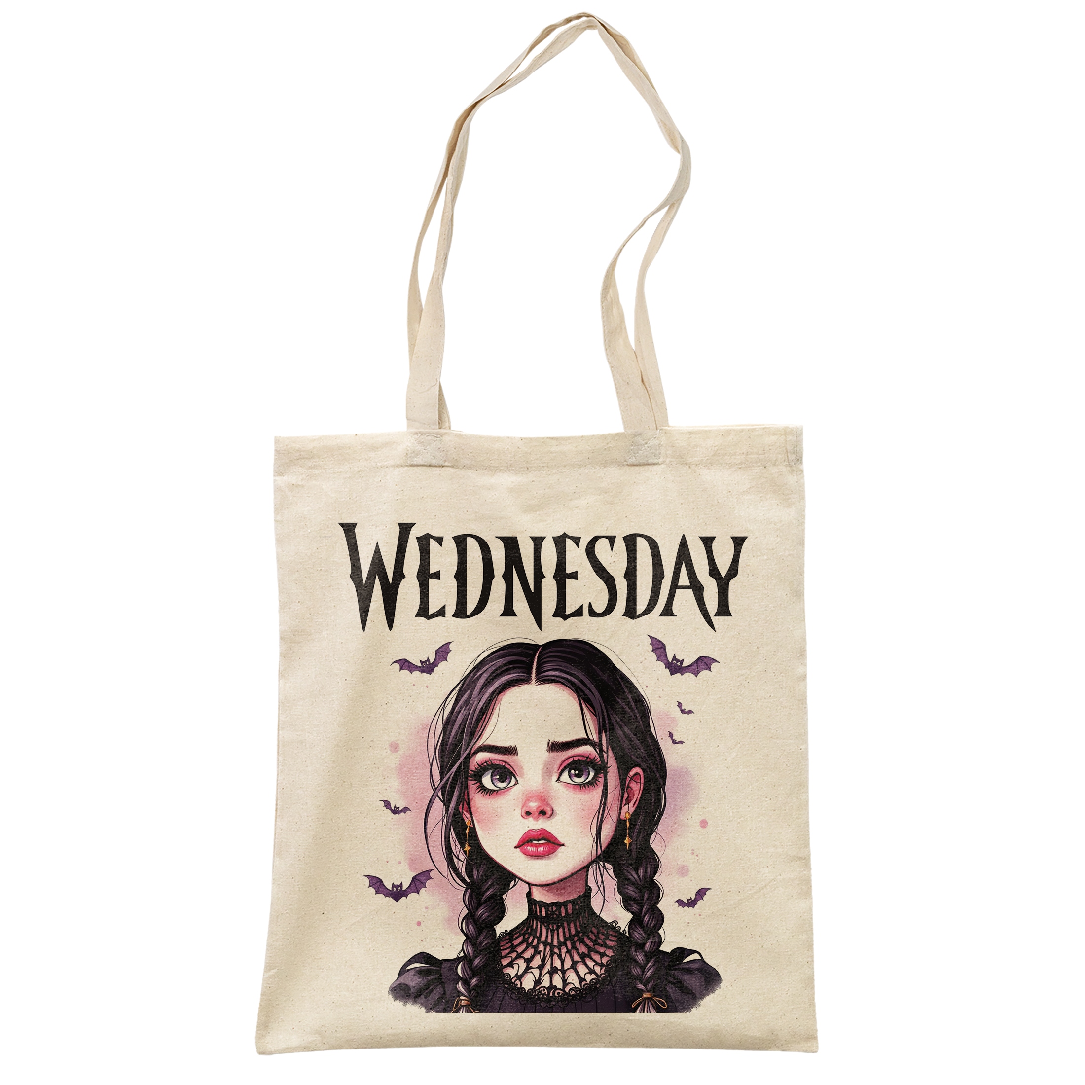 Torba bawełniana na zakupy Nevermore Wednesday Dla Fanów Serialu