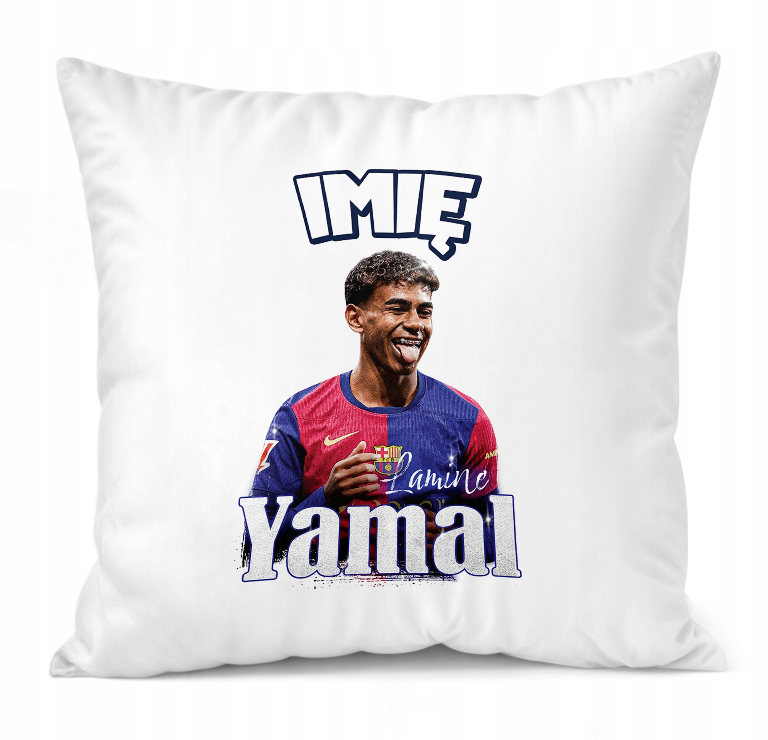 Zestaw personalizowany Kubek Piłkarski + Poduszka Yamal FC Barcelona