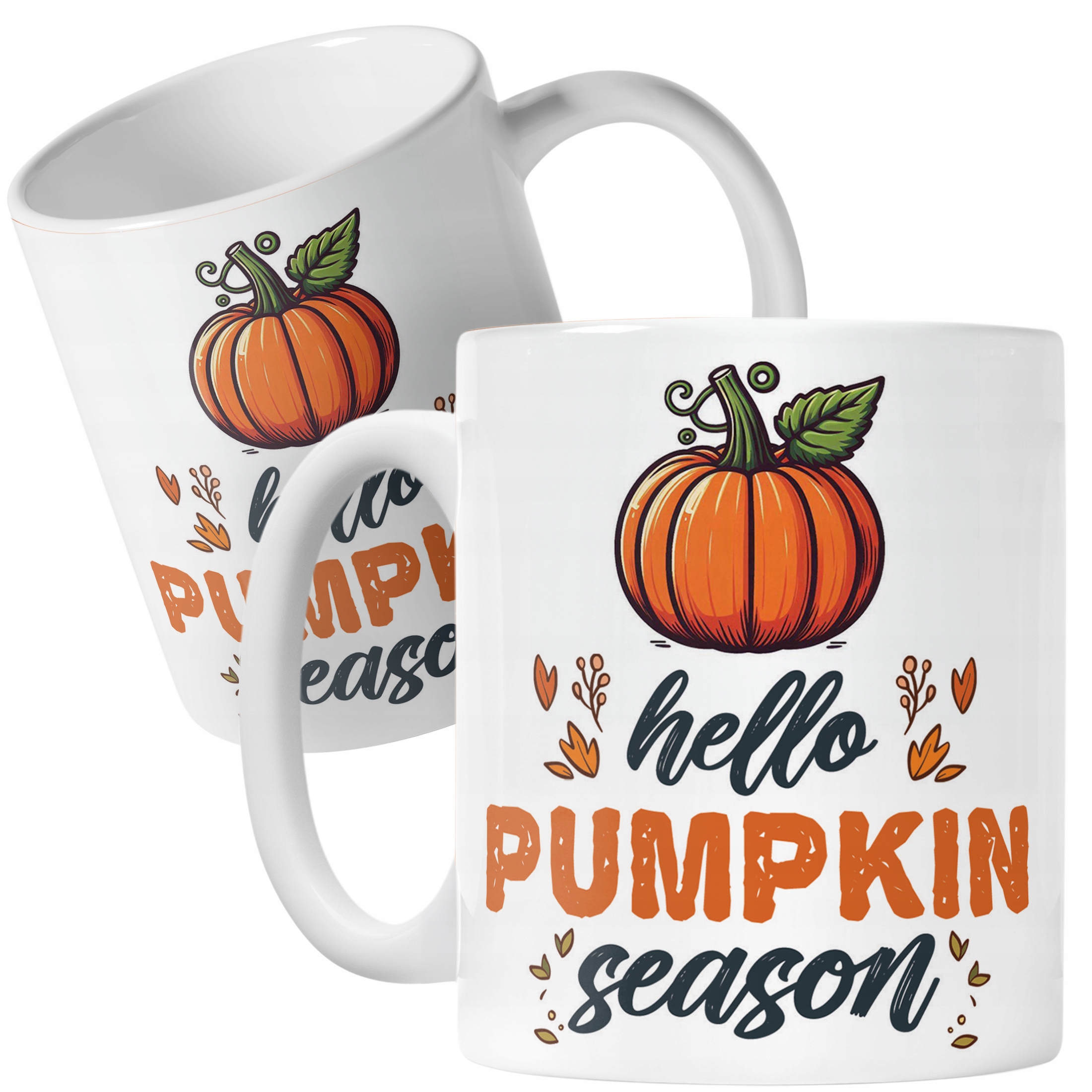 Kubek ceramiczny Jesienny Jesień Hello Pumpkin Dynia Prezent