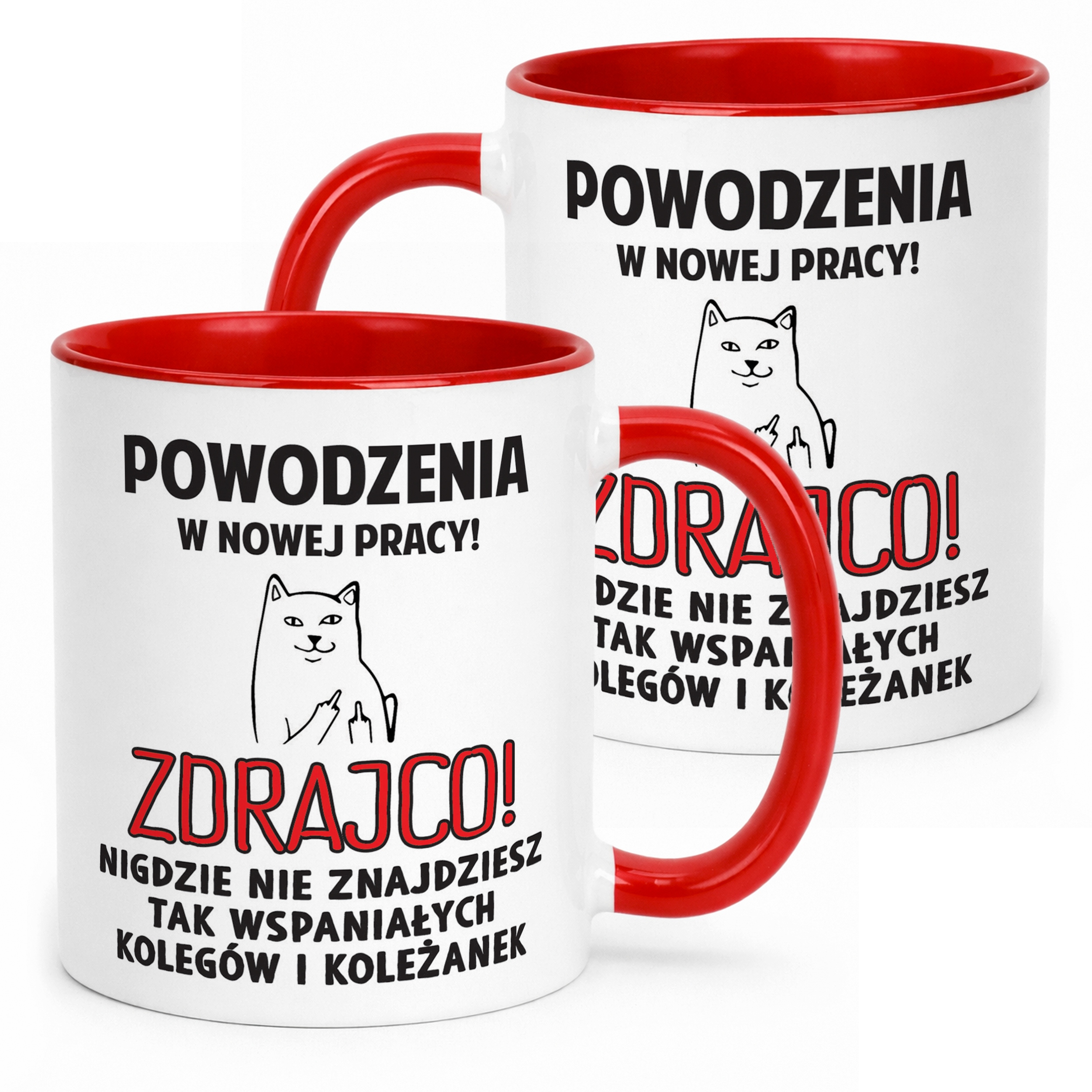 Kubek Czerwony Na Pożegnanie Odejście z Pracy Zabawny Prezent