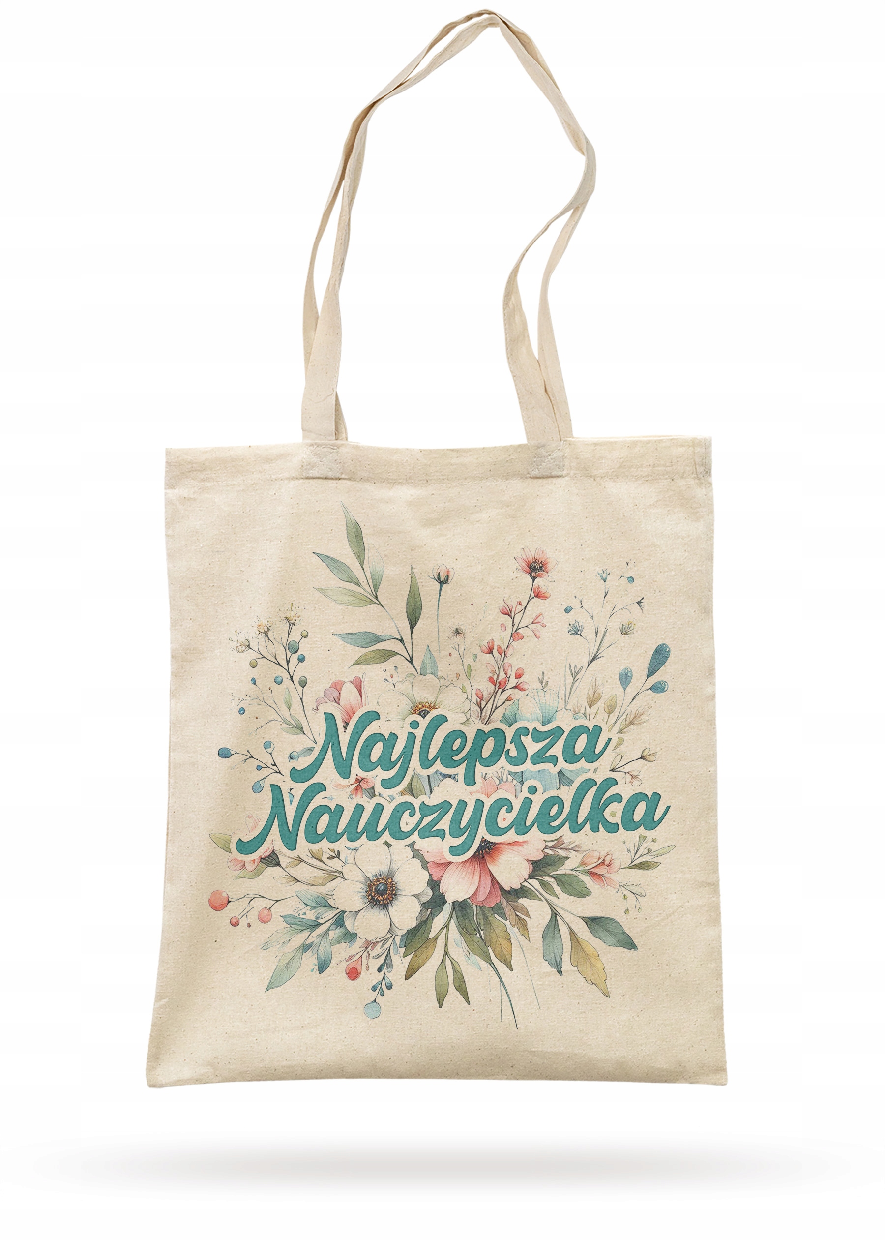 Torba bawełniana z dnem Dzień Nauczyciela Najlepsza Nauczycielka Prezent