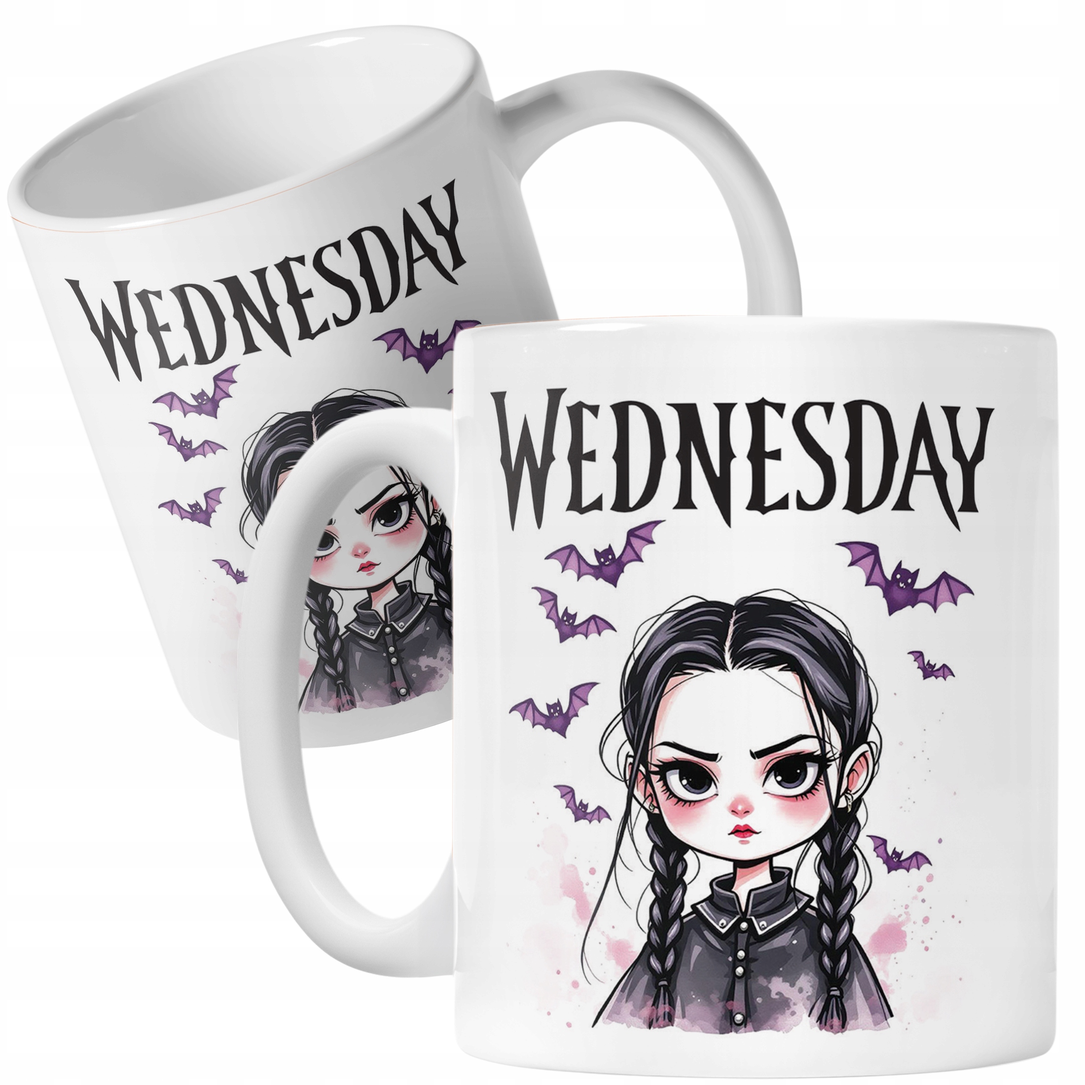 Kubek ceramiczny Nevermore Wednesday Addams Dla Fanów Prezent