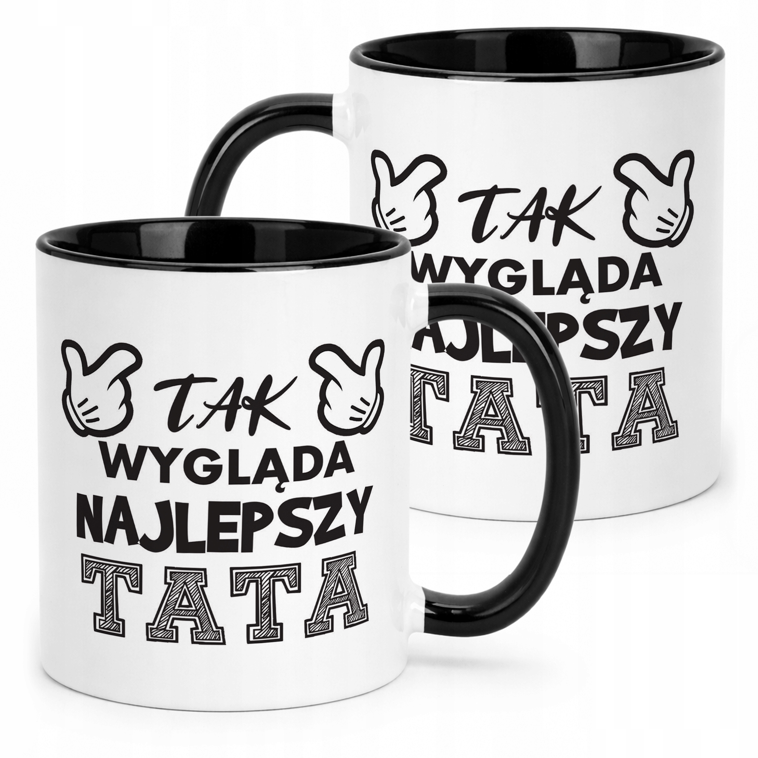 Kubek Czarny Dzień Ojca Dla Taty Tak Wygląda Najlepszy Tata Prezent