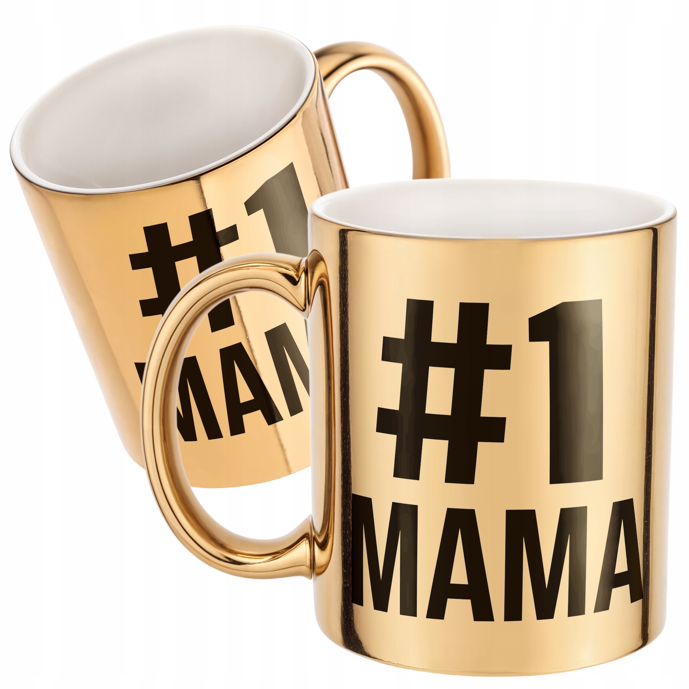 Złoty kubek Dzień Matki 1# MAMA Prezent Upominek Dla Mamy
