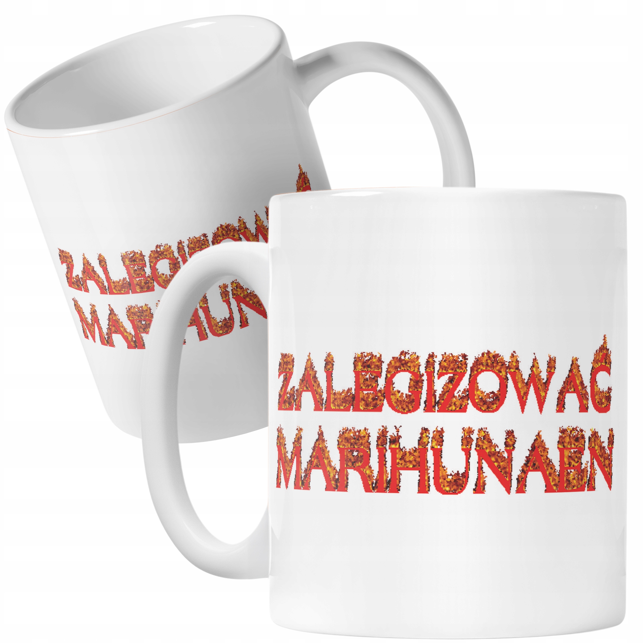 Kubek ceramiczny Zalegizować Marihunaen Memy Zabawne Prezent
