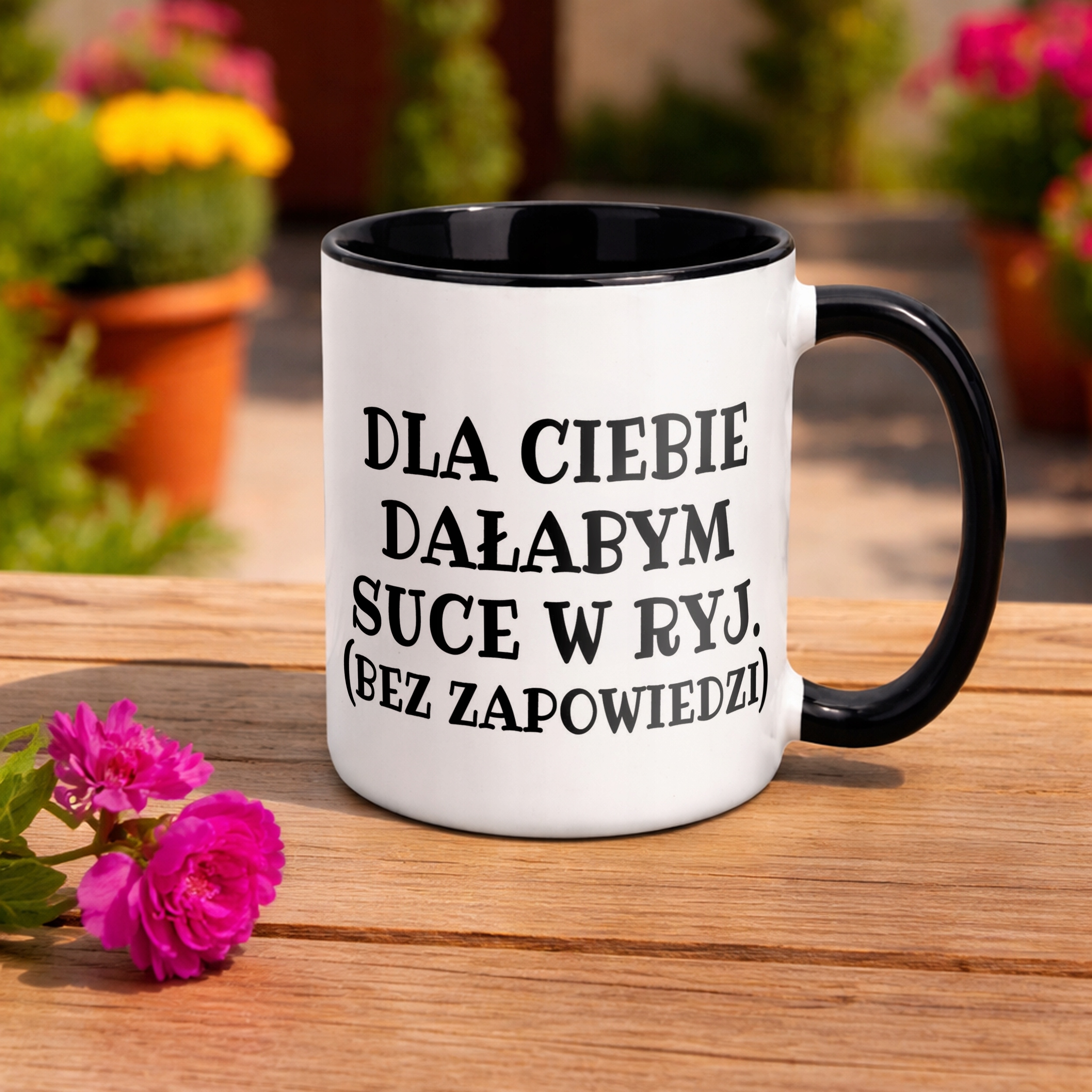 Kubek Czarny Dla Ciebie Dałabym Sarkastyczny Zabawny Prezent