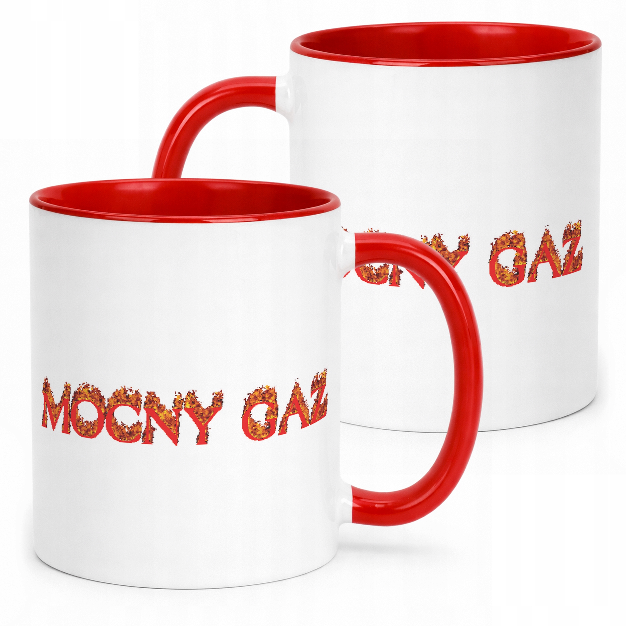 Kubek ceramiczny Mocny Gaz Memy Zabawne Prezent